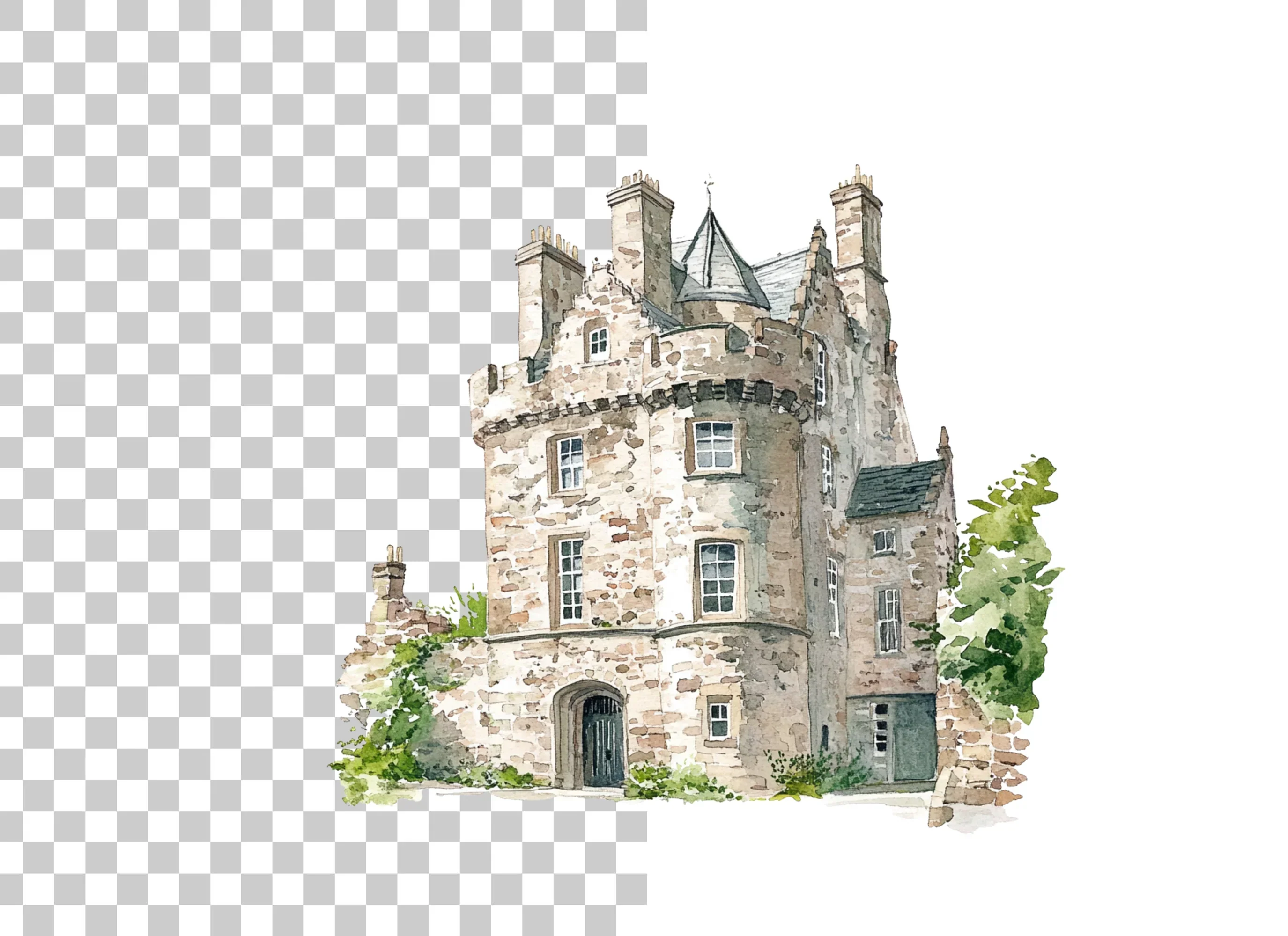 Scottish Castles Clipart Bundle - Image 2