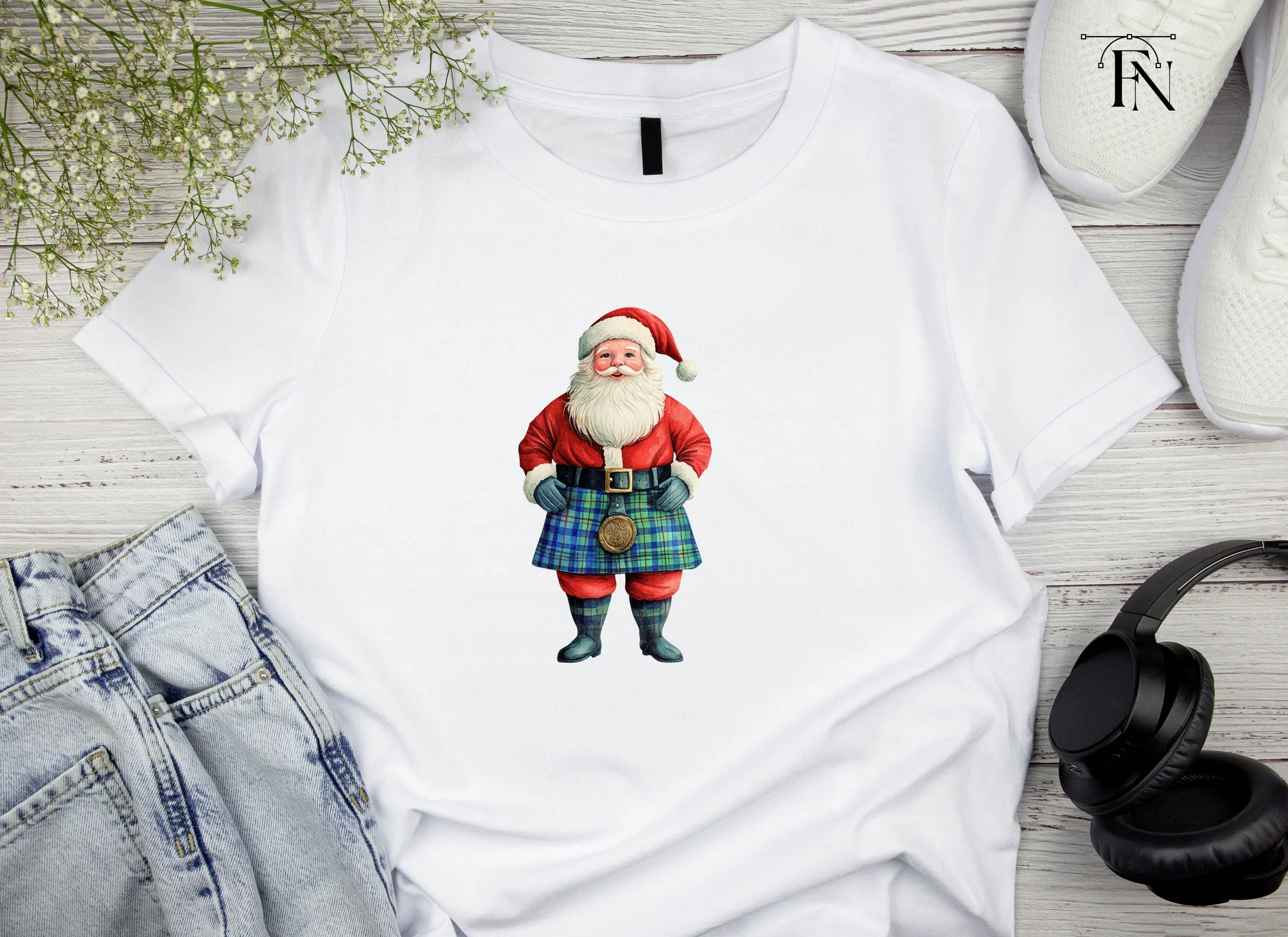 Scottish Santa Claus Clipart Bundle - Image 4