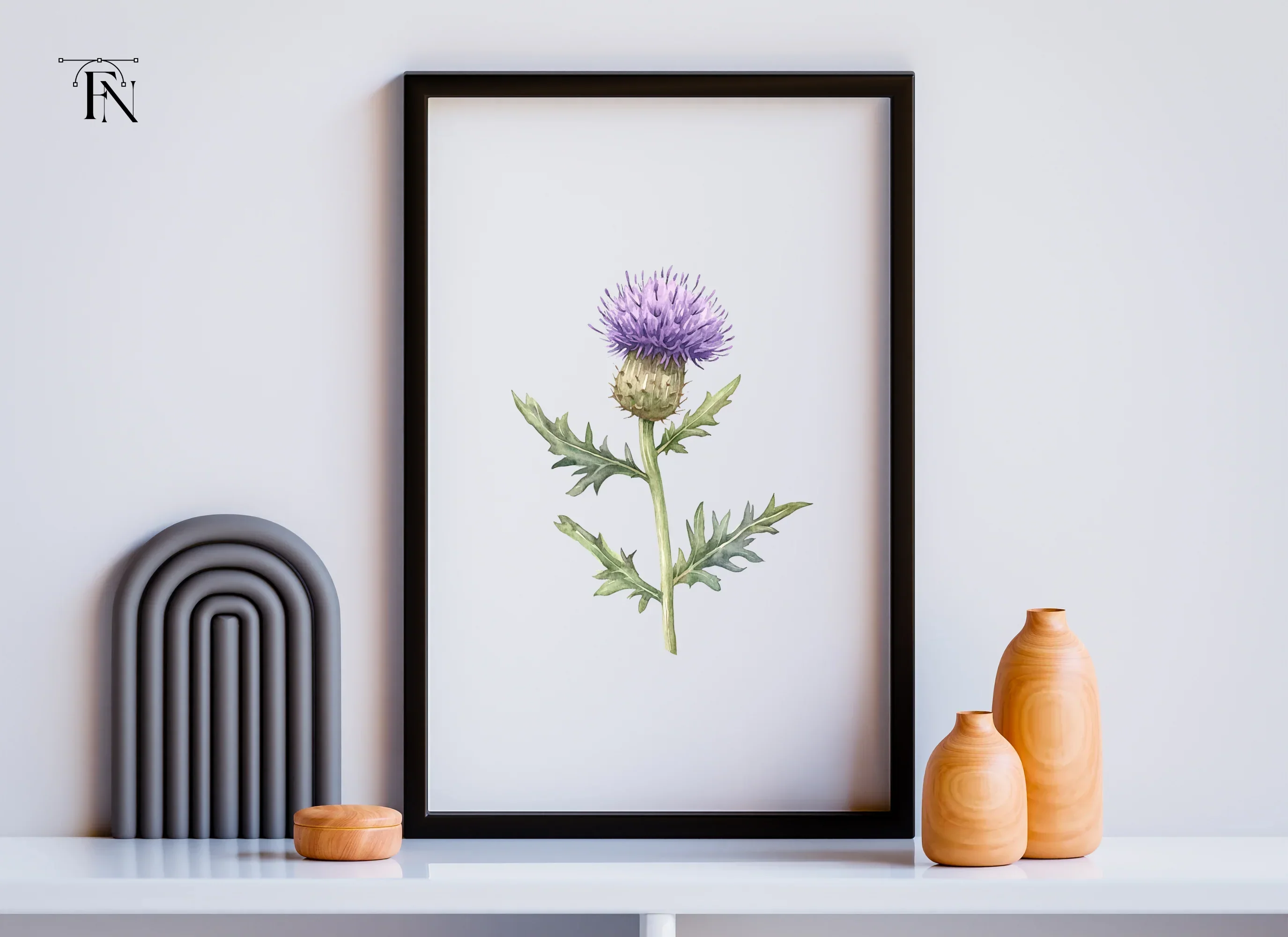 Scottish Thistle Flower Clipart Bundle - Image 6
