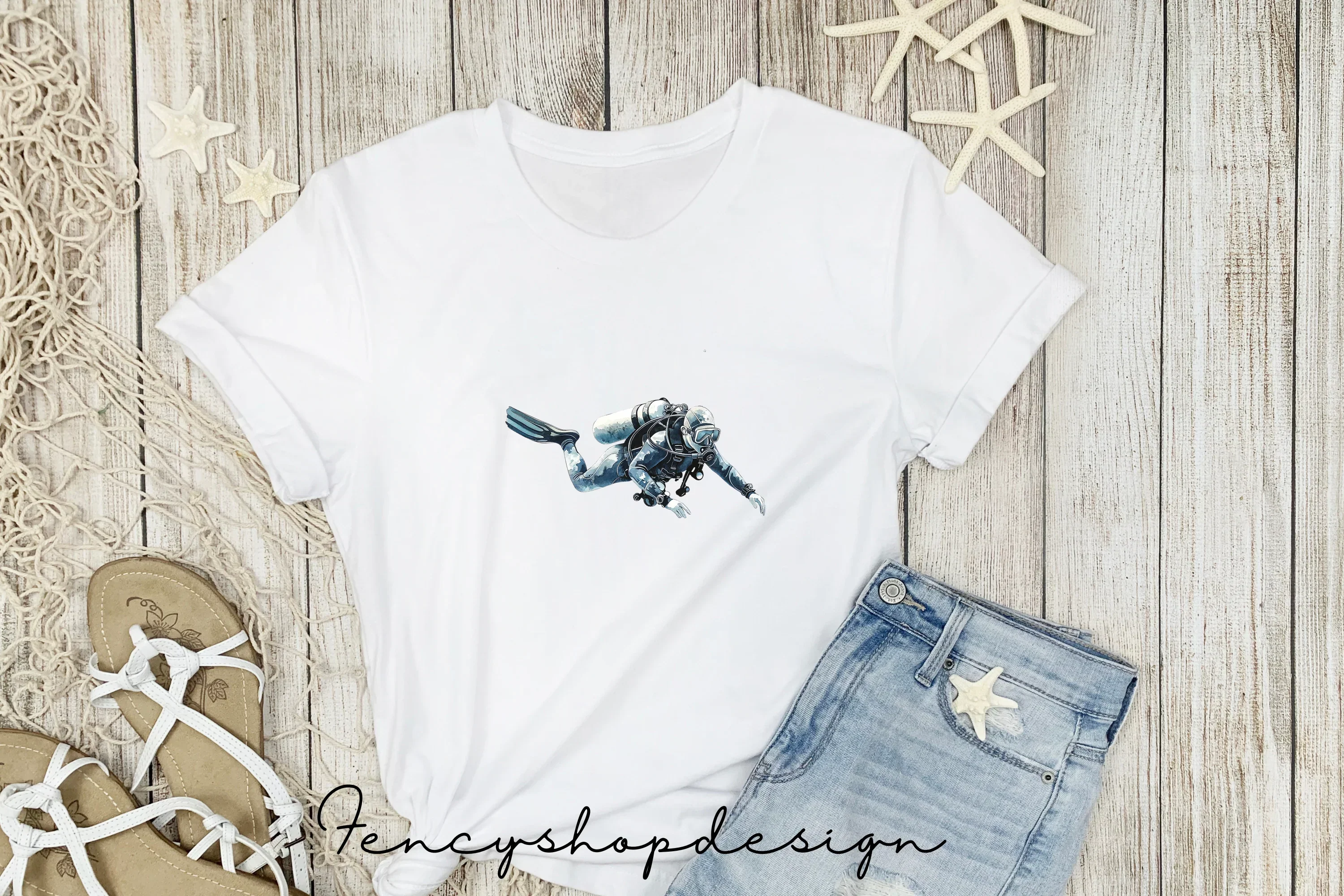 Scuba Diver Clipart Bundle - Image 5