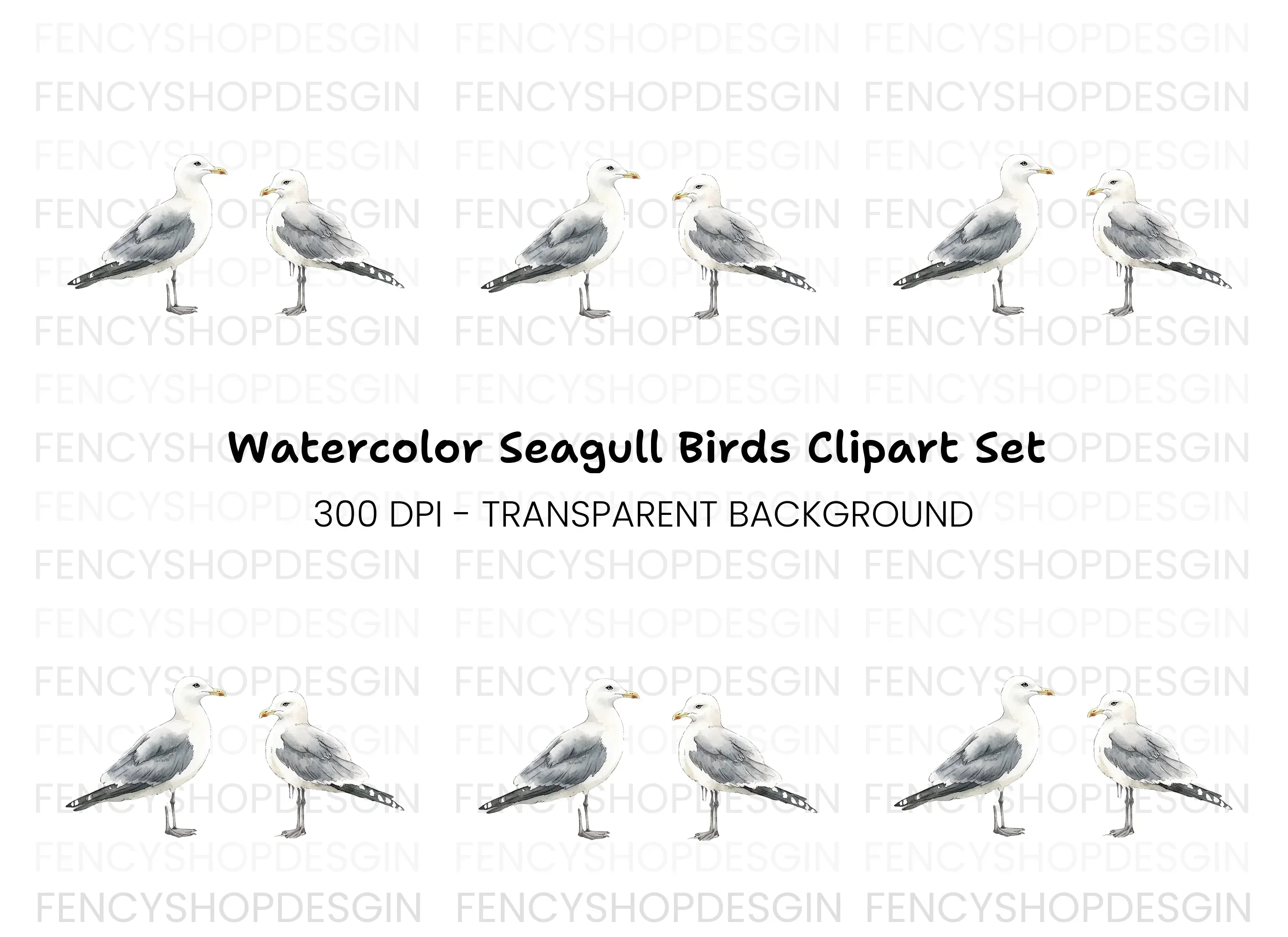 Seagull Clipart Bundle