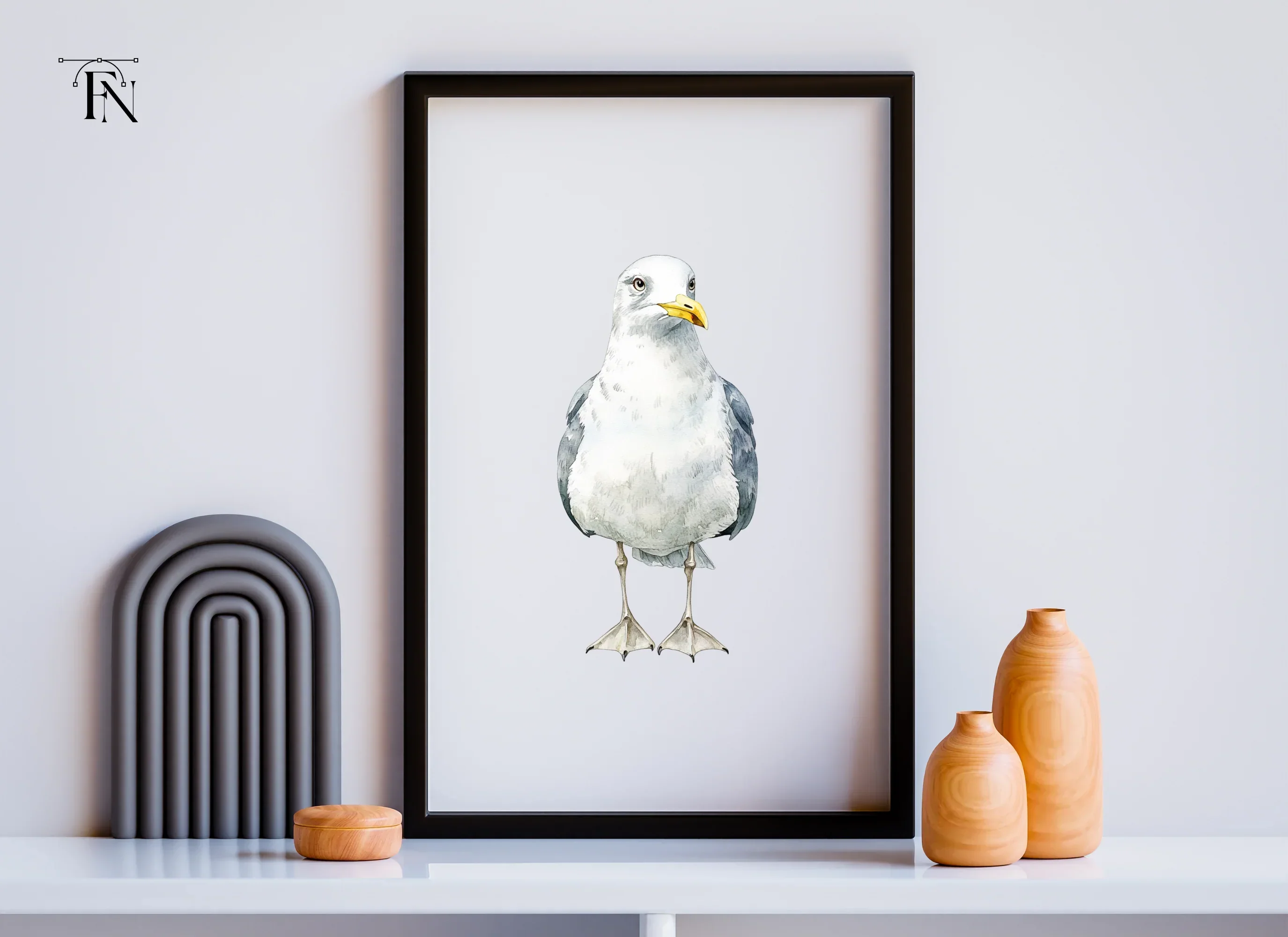 Seagull Illustration Clipart Bundle - Image 6
