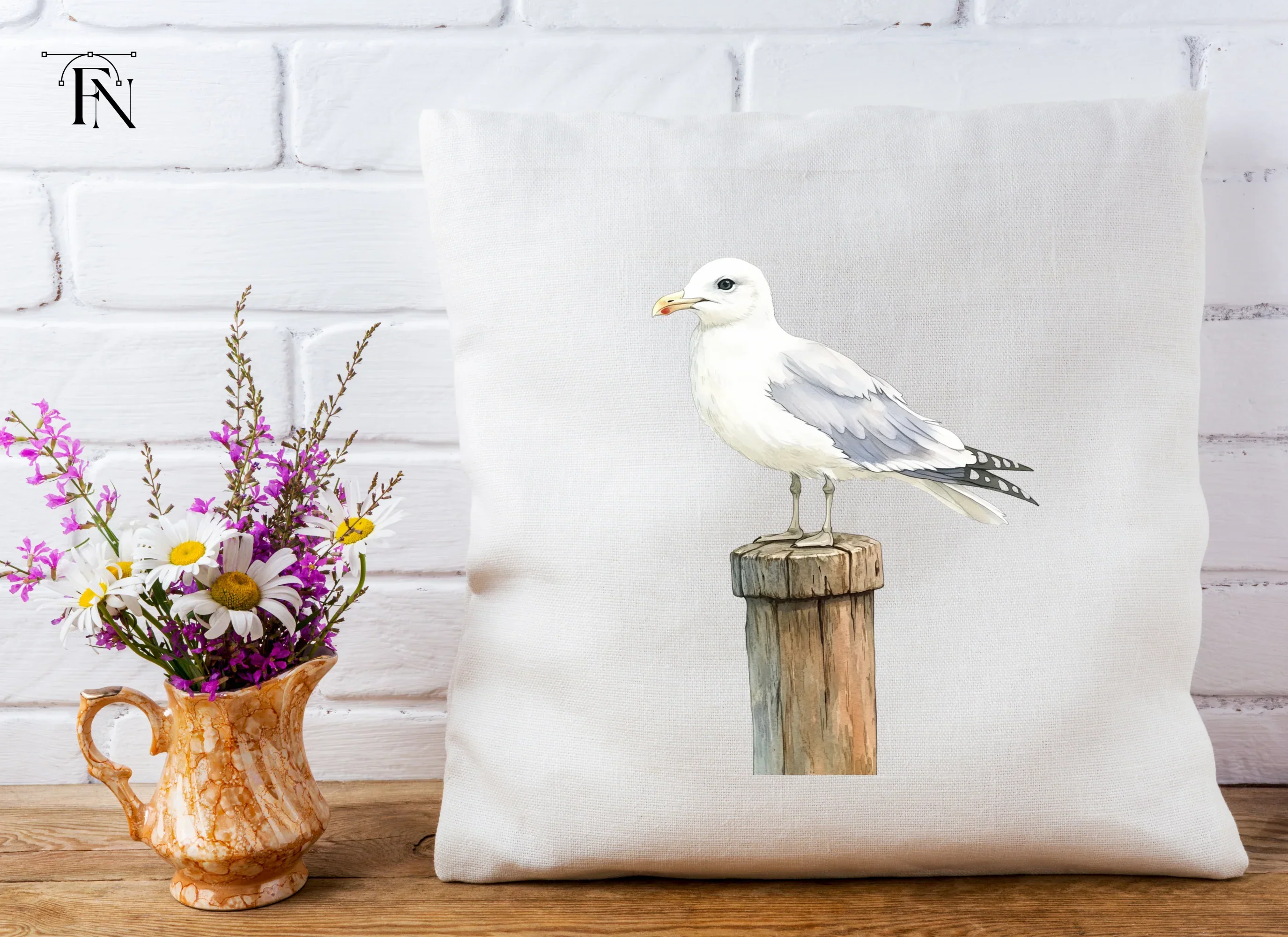 Seagull on Wooden Post Clipart Bundle - Image 5