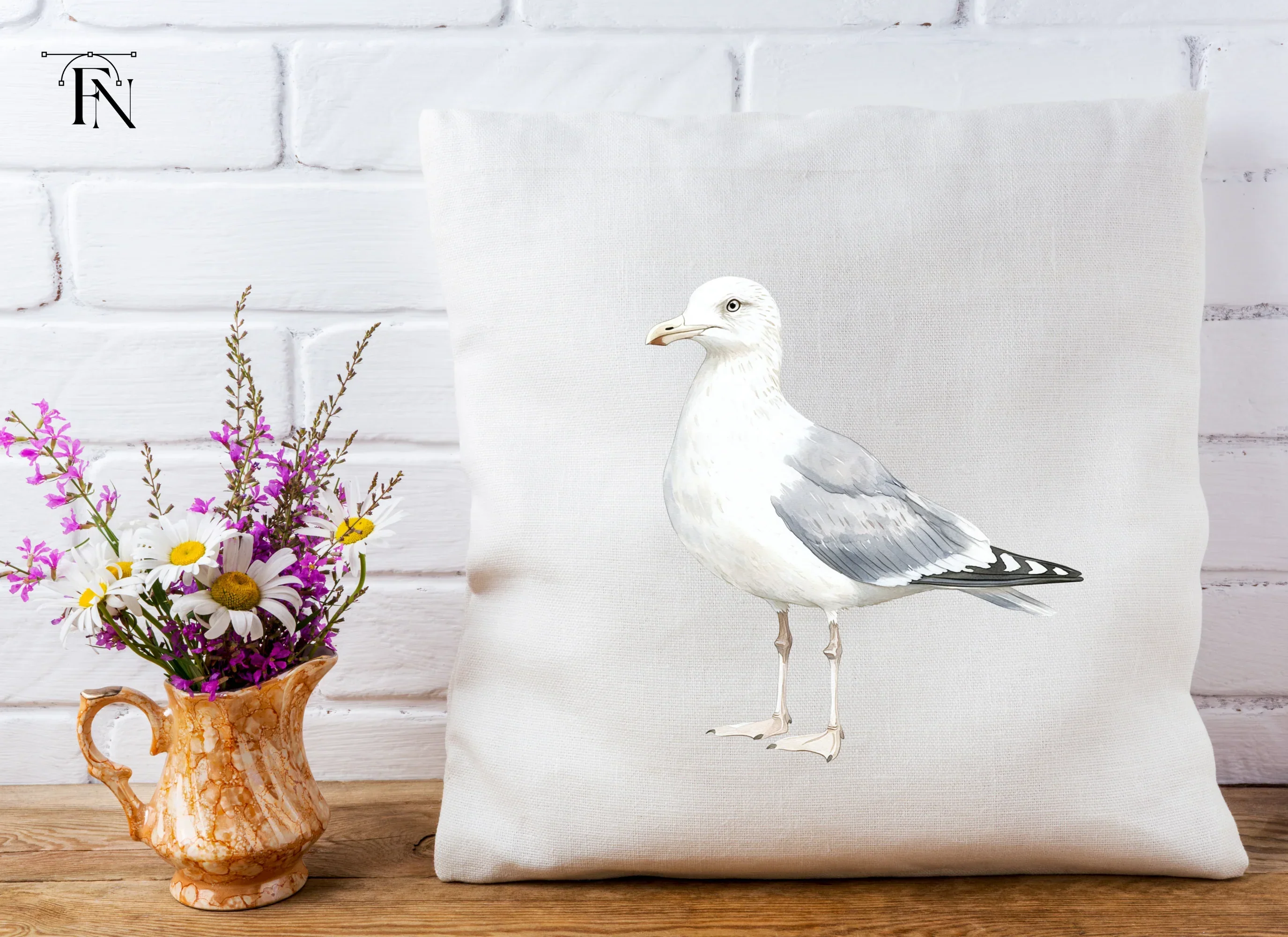 Seagull Side View Clipart Bundle - Image 4