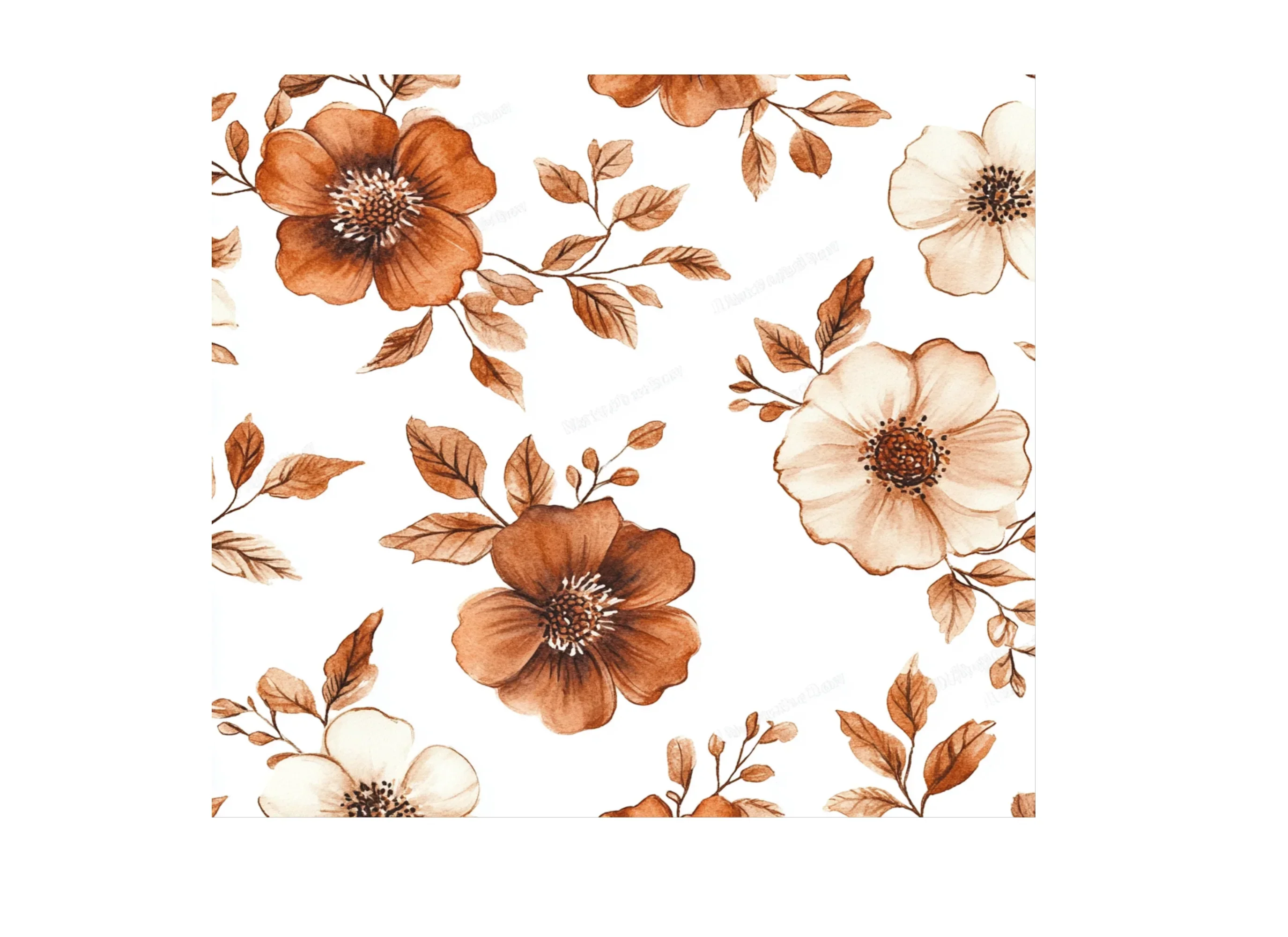 Seamless Floral Pattern Clipart Bundle - Image 3