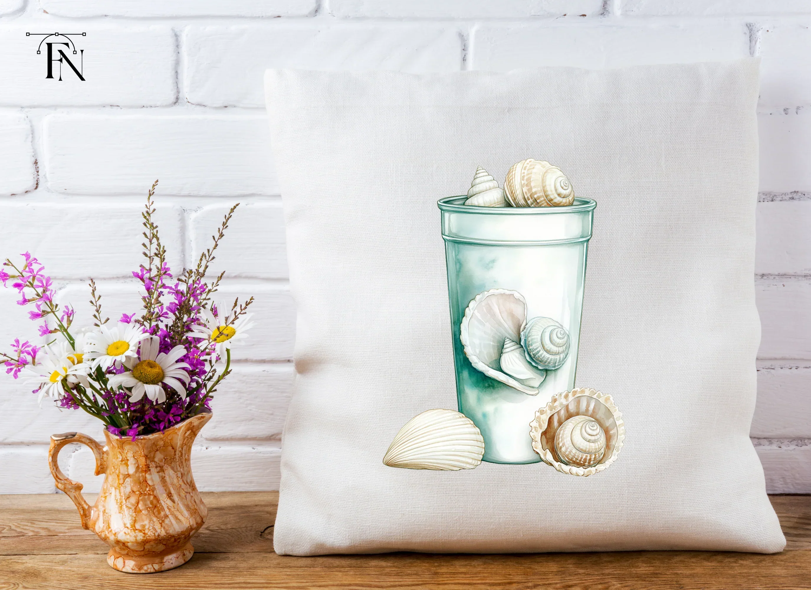 Seashells in Glass Clipart Bundle - Image 4