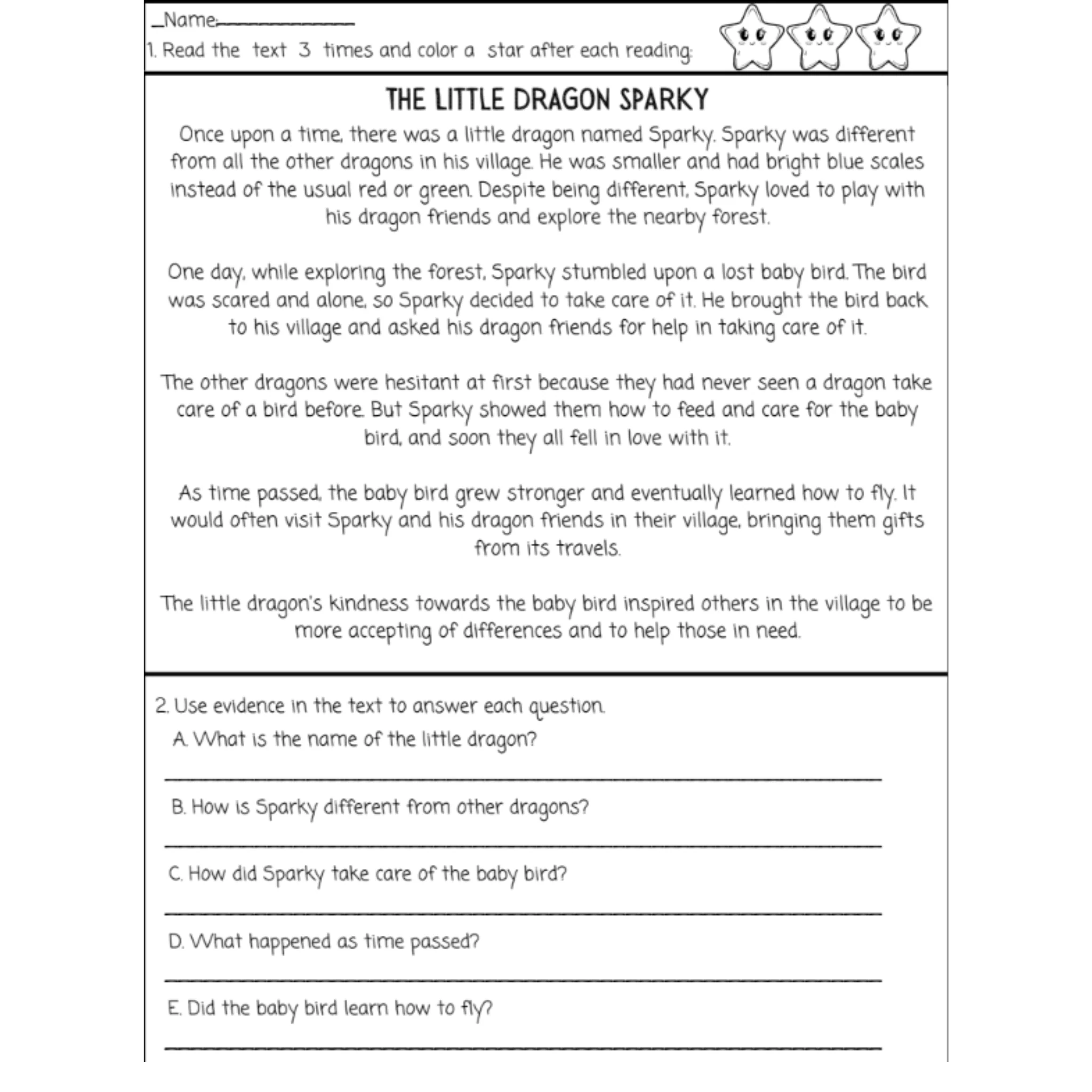 Second Grade Reading Comprehension Passages and Questions - Image 4