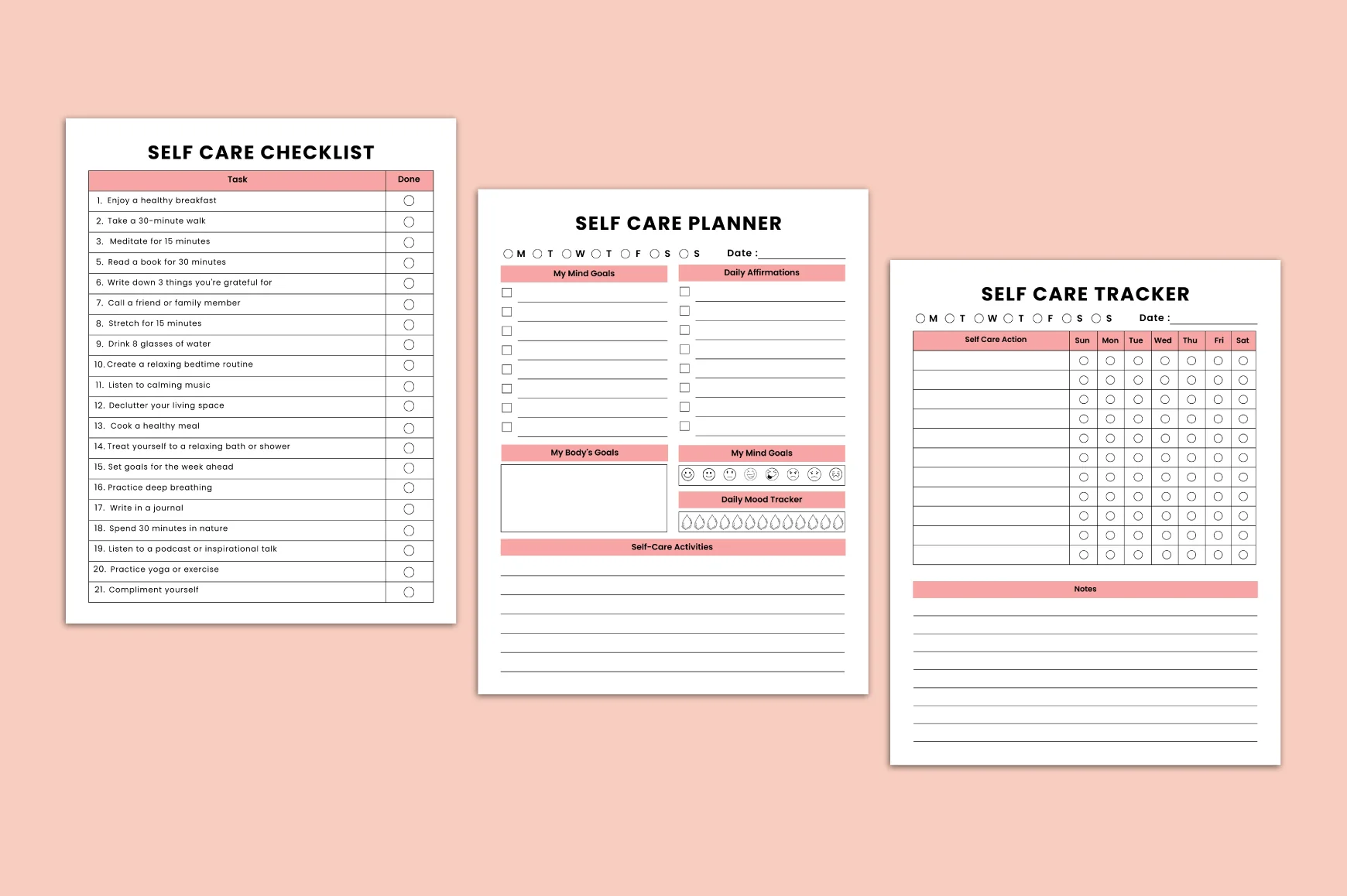 Self Care Checklist Journal - Image 3