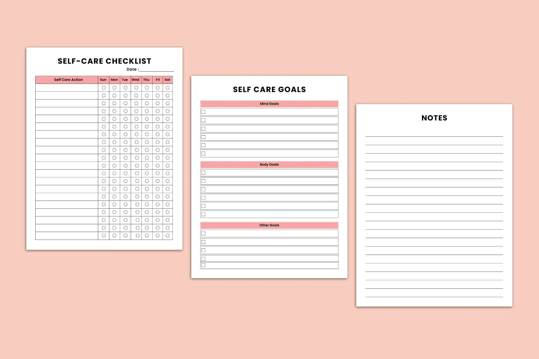 Self Care Checklist Journal - Image 4