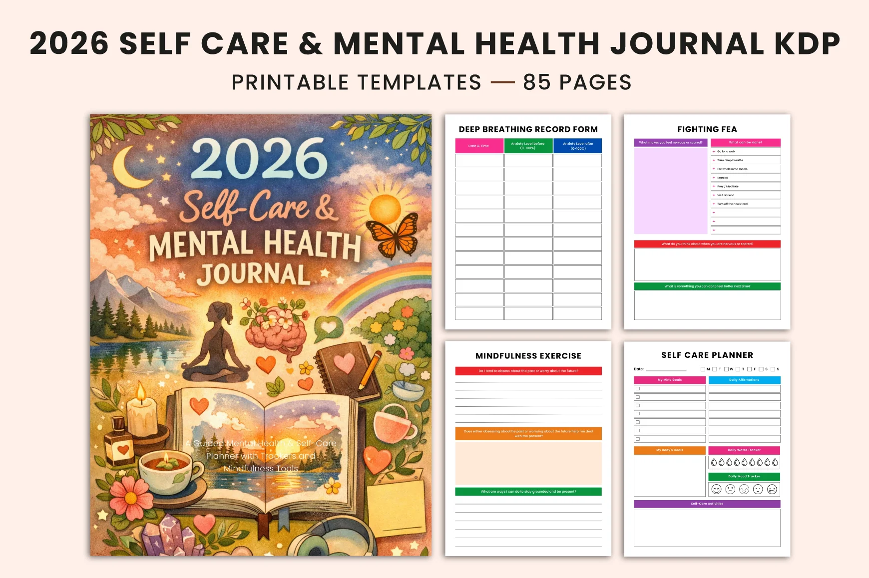 Self Care Mental Health Journal