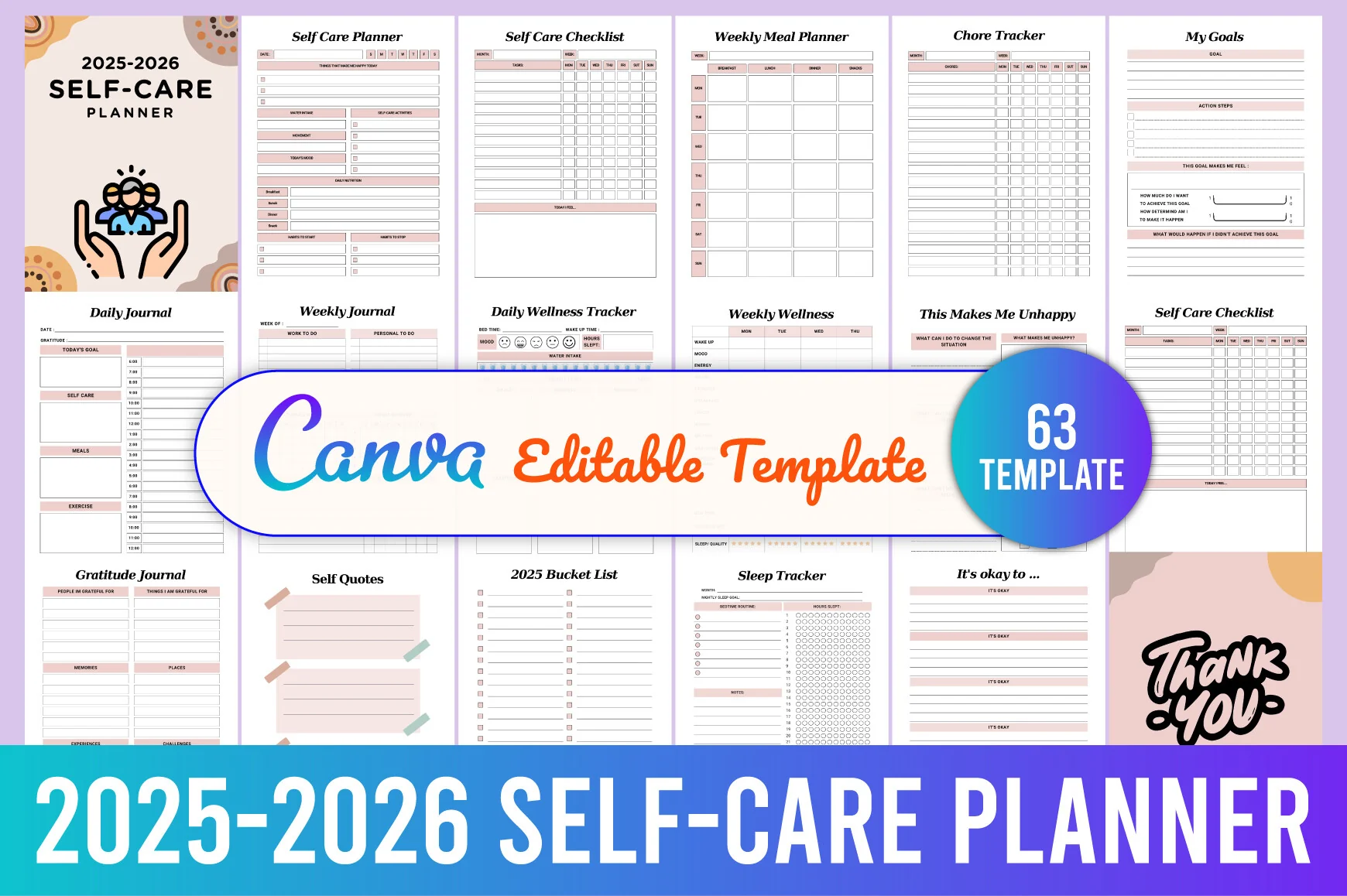 Self Care Planner