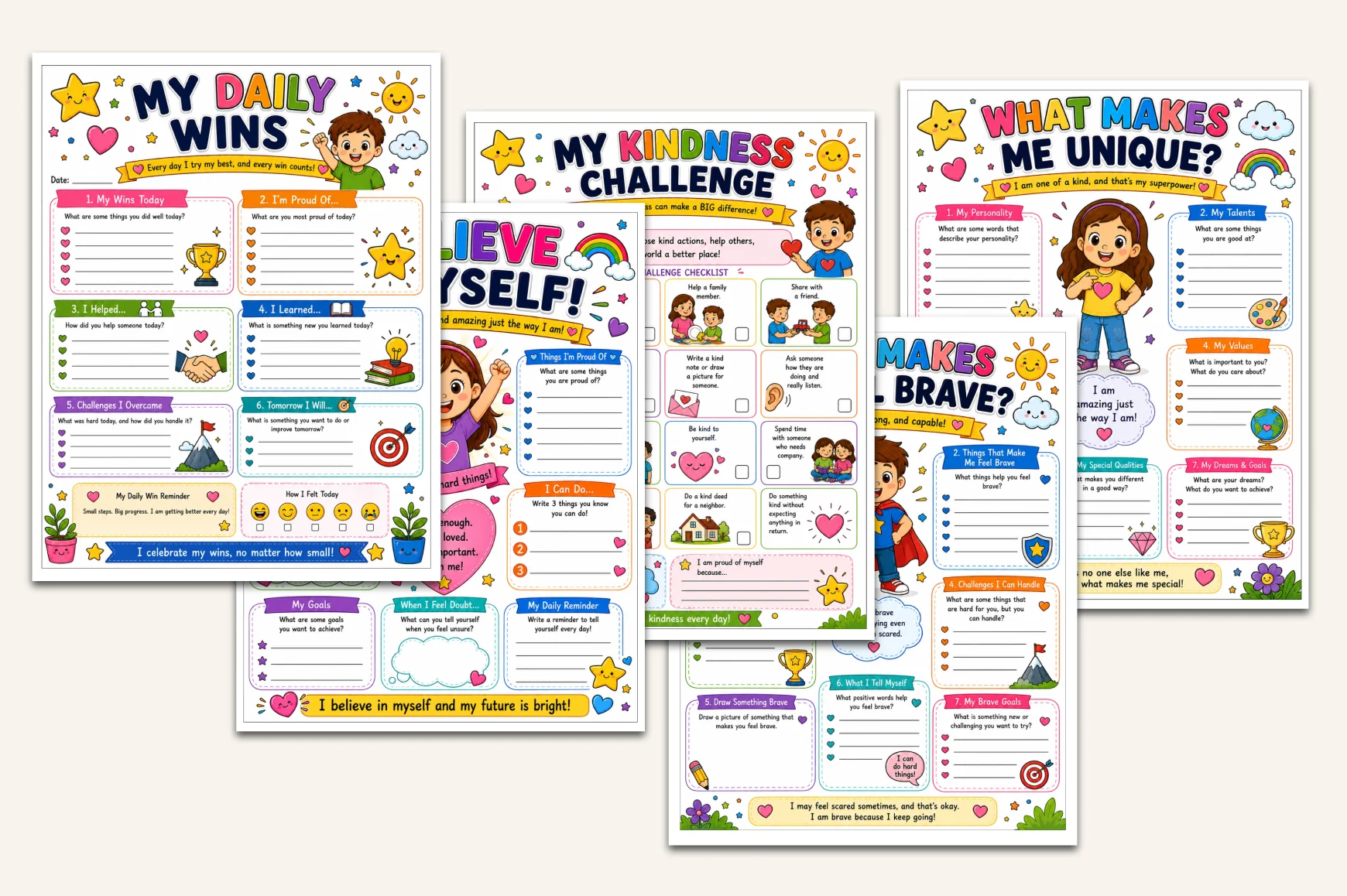 Self Esteem For Kids Workbook - Image 3