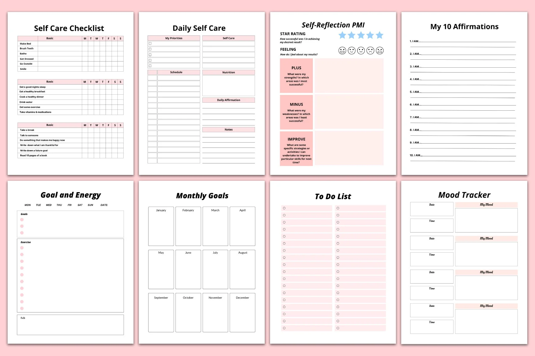 Self Esteem Journal for Personal Growth - Image 3