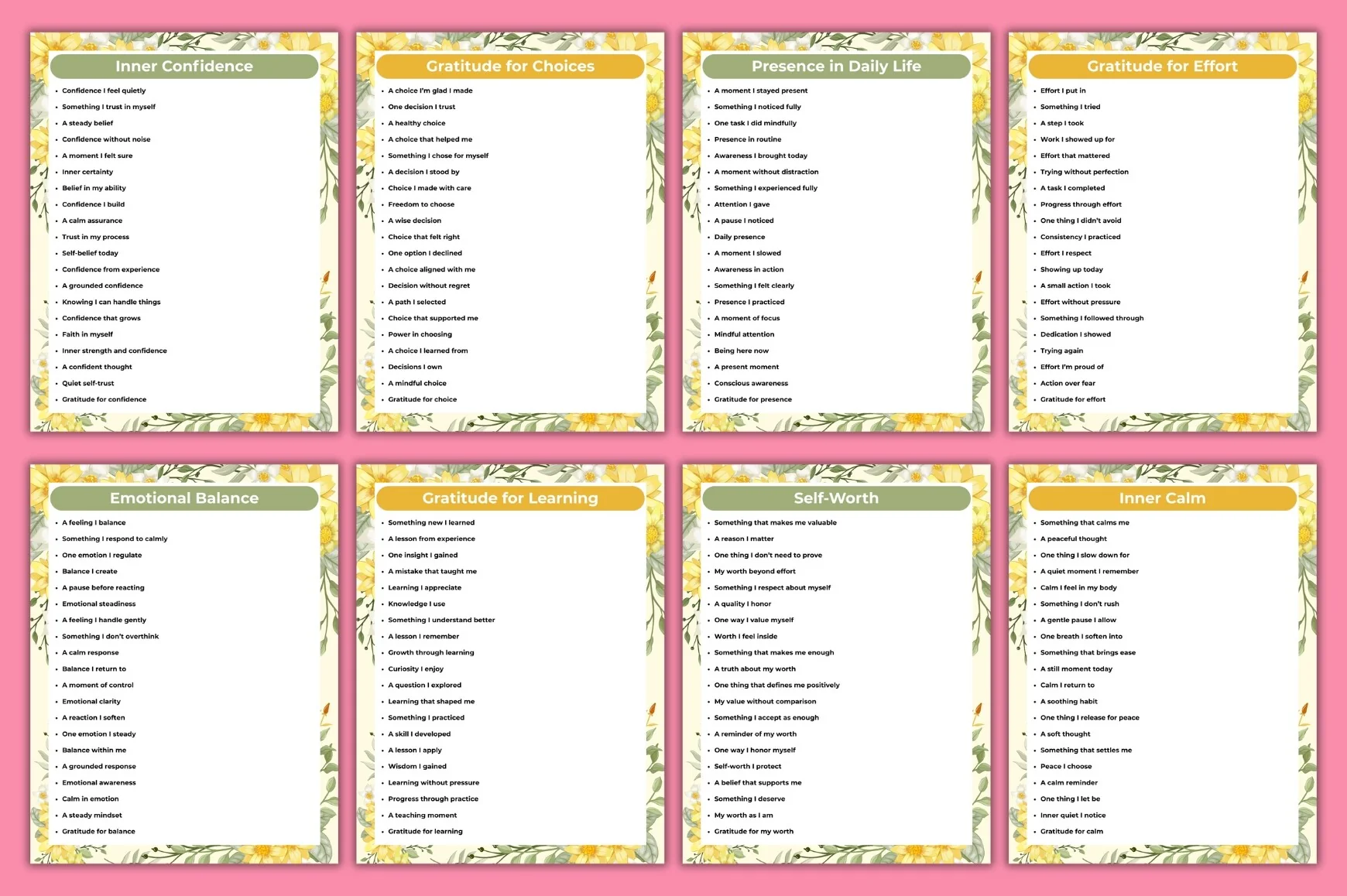 Self-Love Gratitude Prompts - Image 5