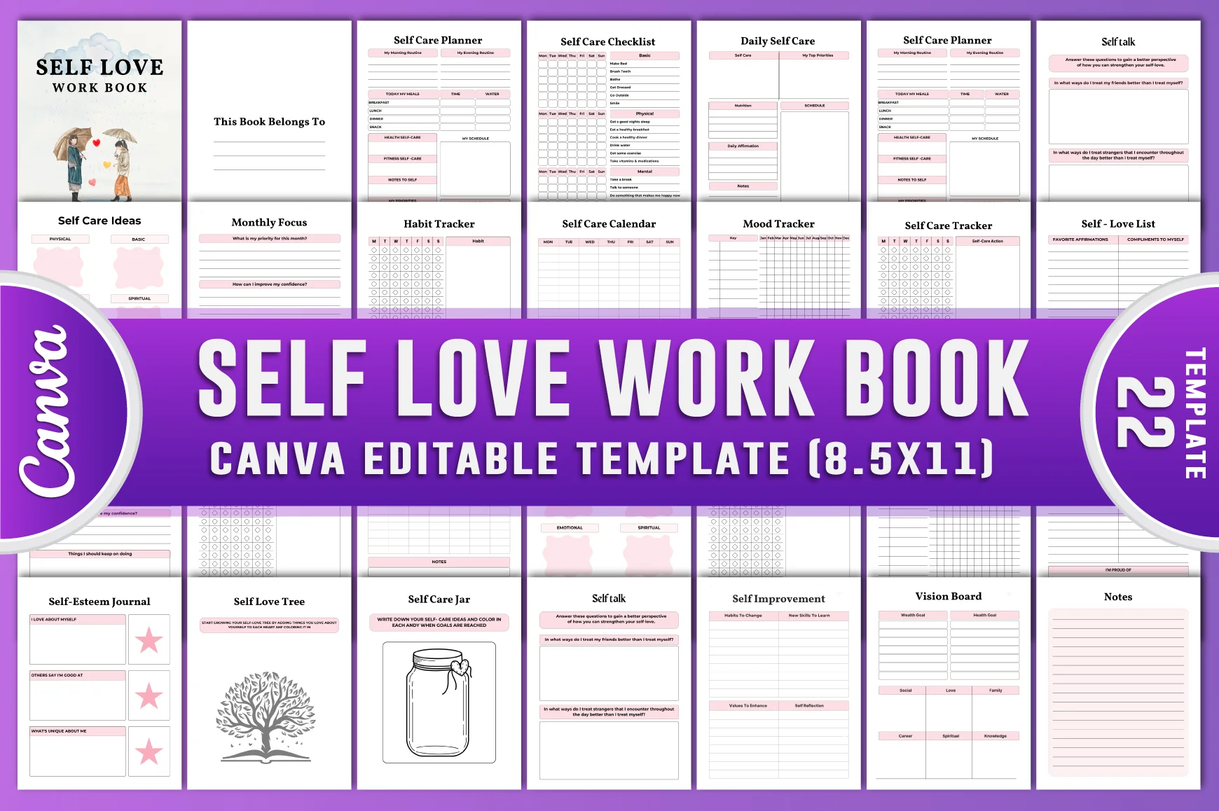 Self Love Work Planner