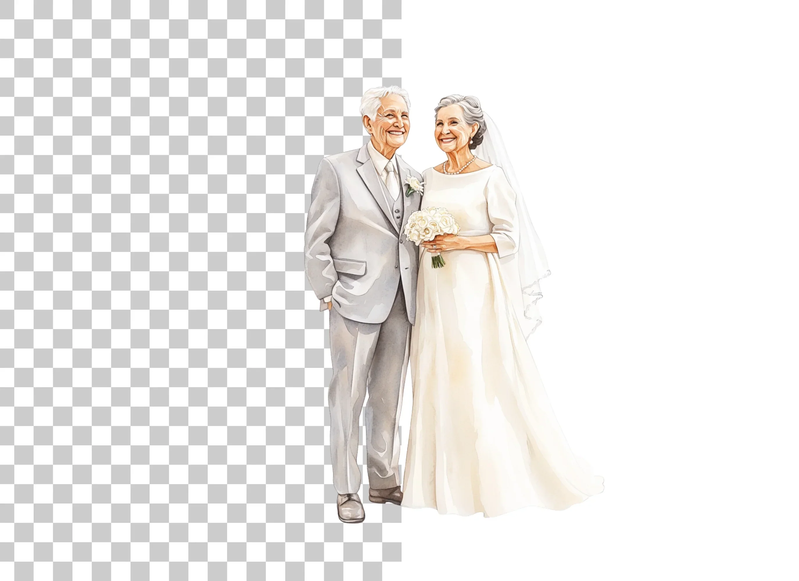 Senior Wedding Day Clipart Bundle - Image 6