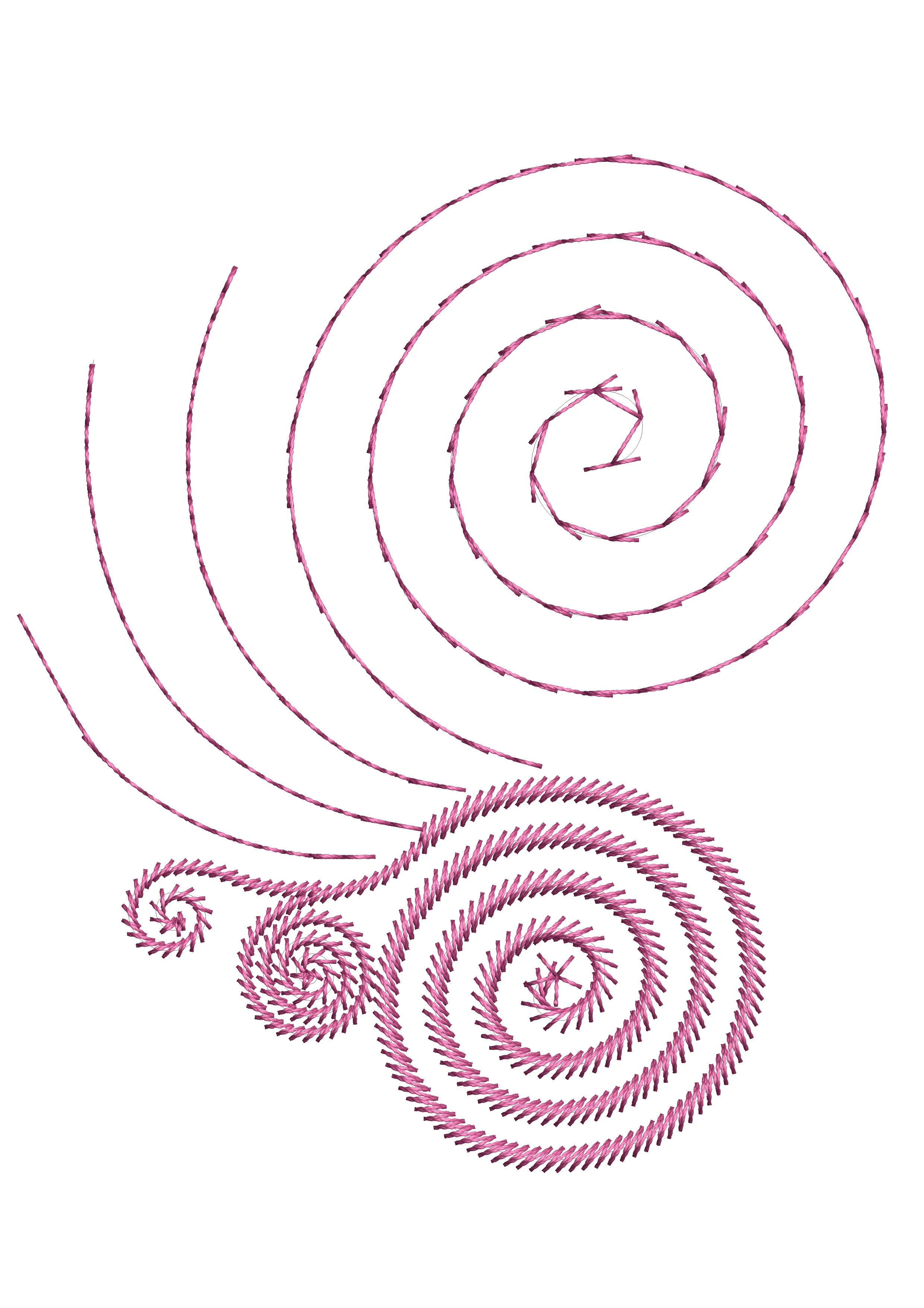 Sequin Swirls Embroidery Design