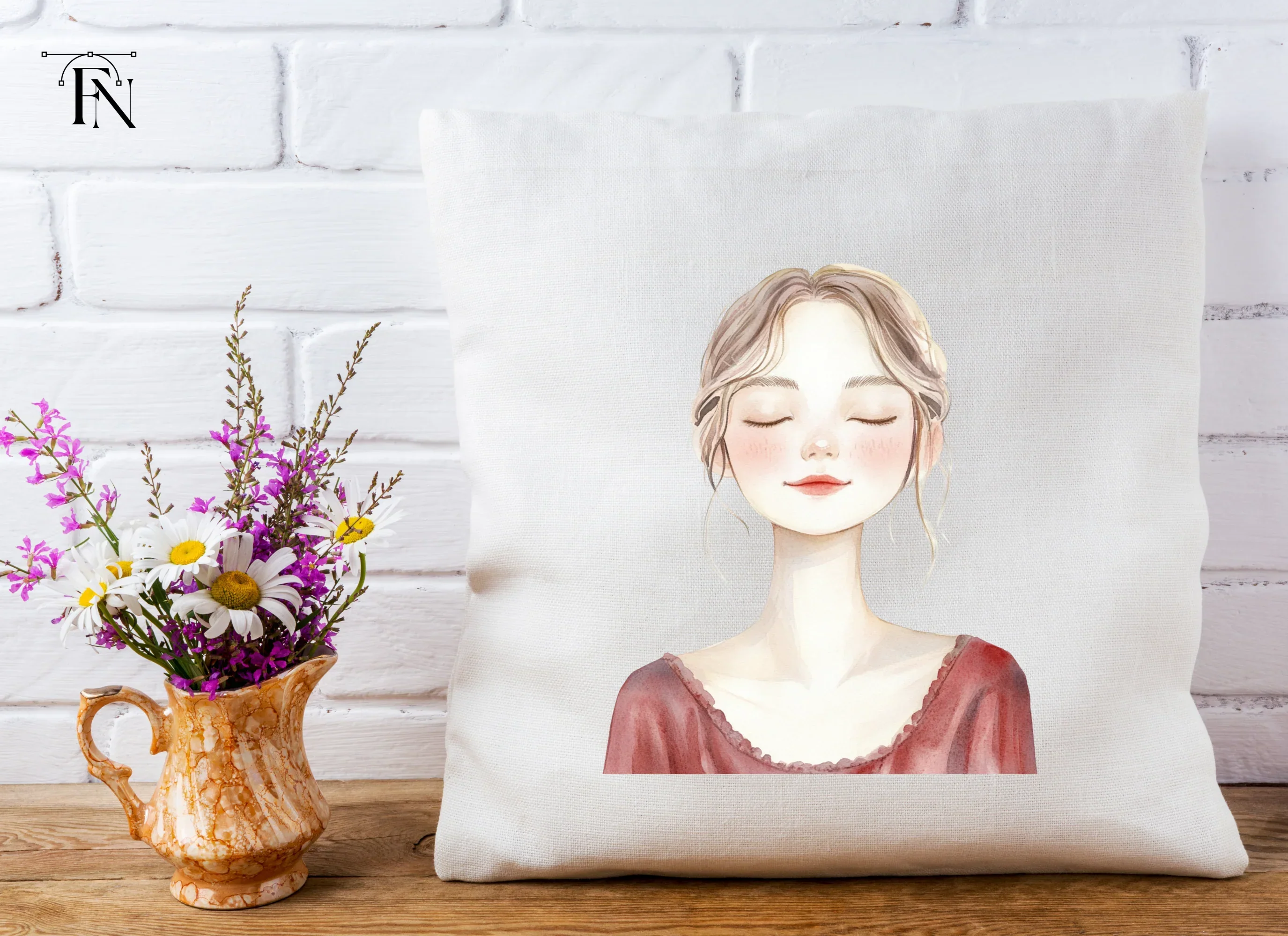 Serene Woman Clipart Bundle - Image 5