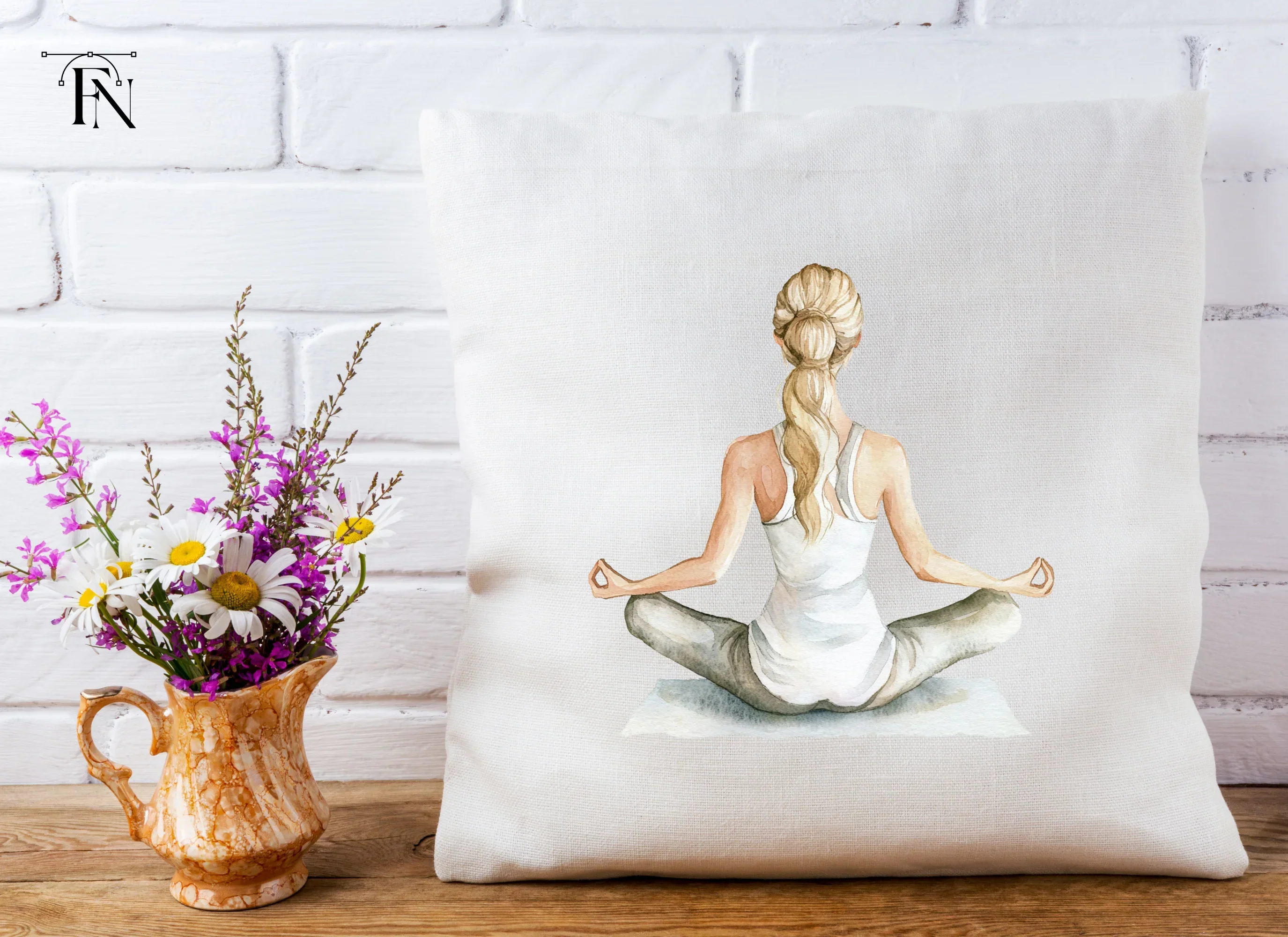 Serene Yoga Woman Pose Clipart Bundle - Image 5