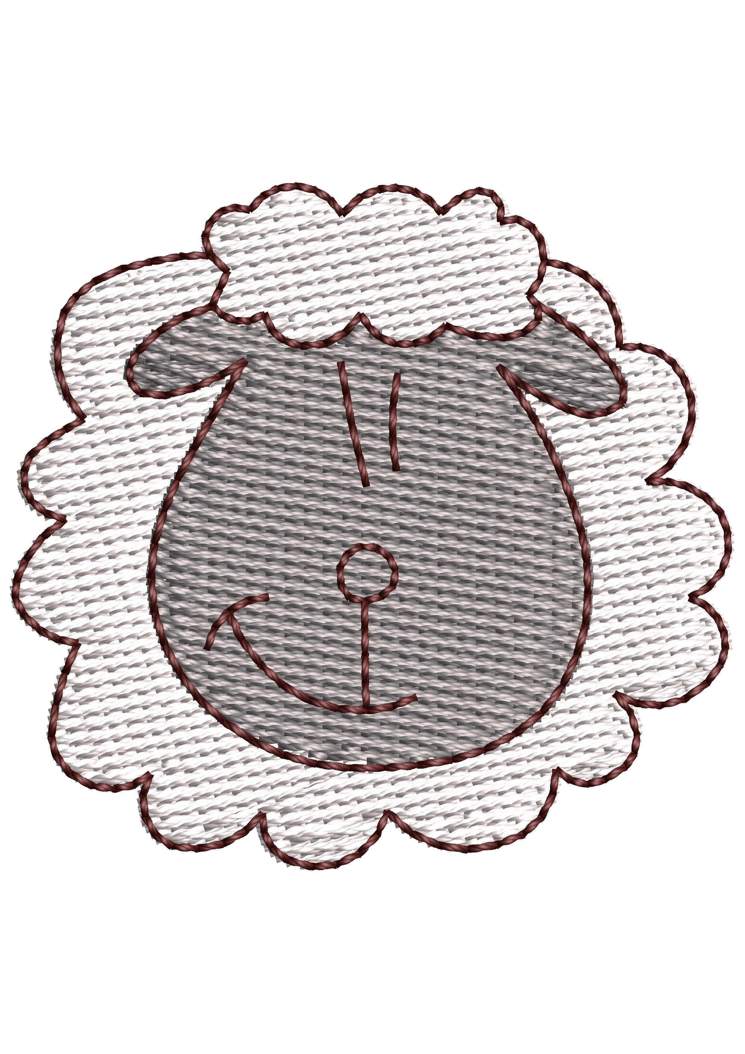 Sheep Embroidery Design