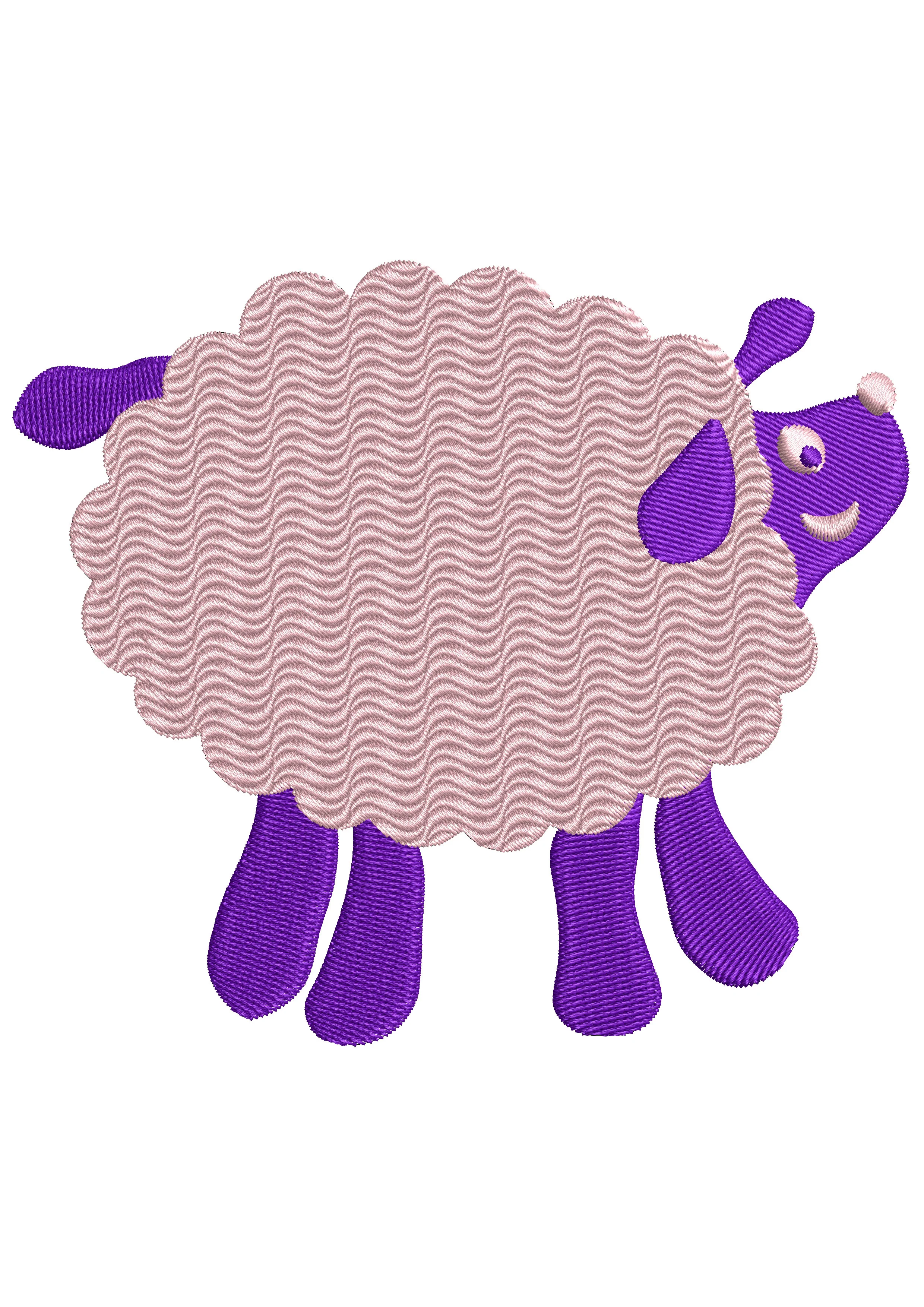 Sheep Embroidery Design