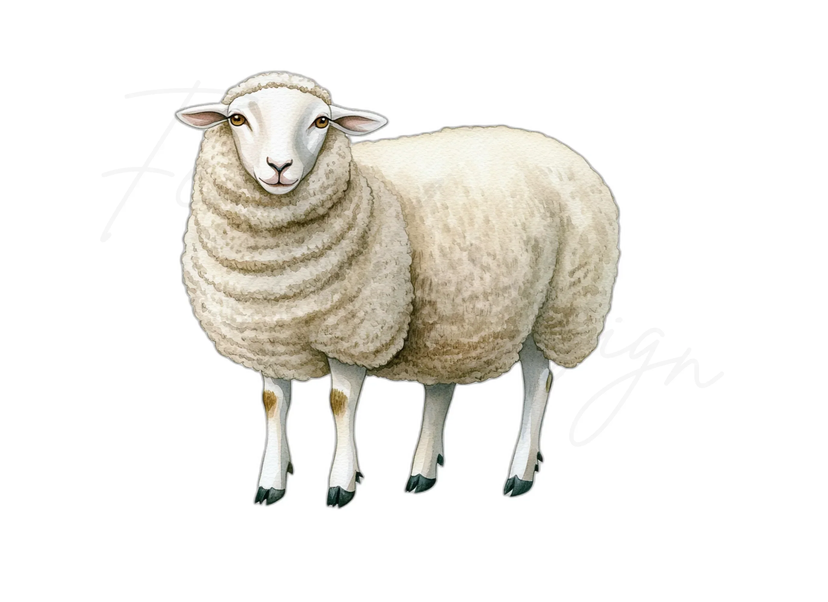 Sheep Illustrations Clipart Bundle - Image 3