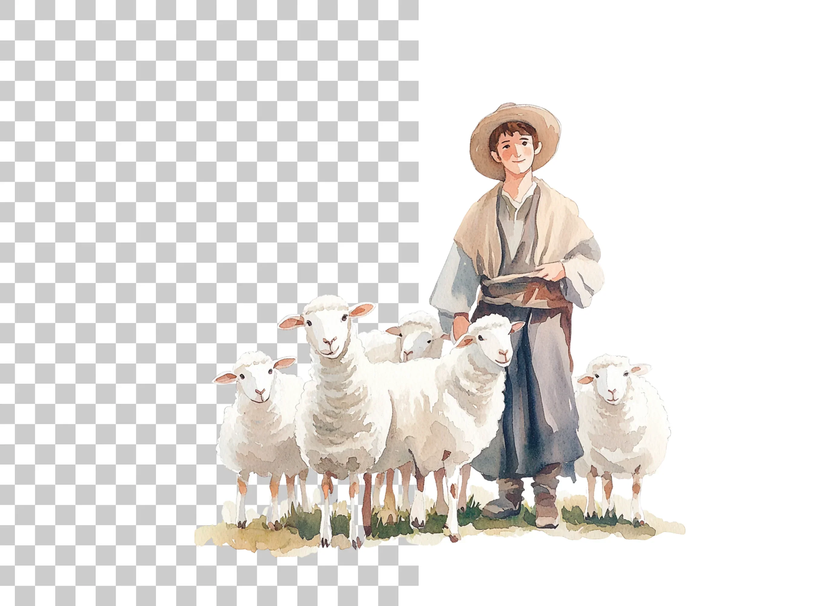 Shepherds and Flocks Clipart Bundle - Image 6