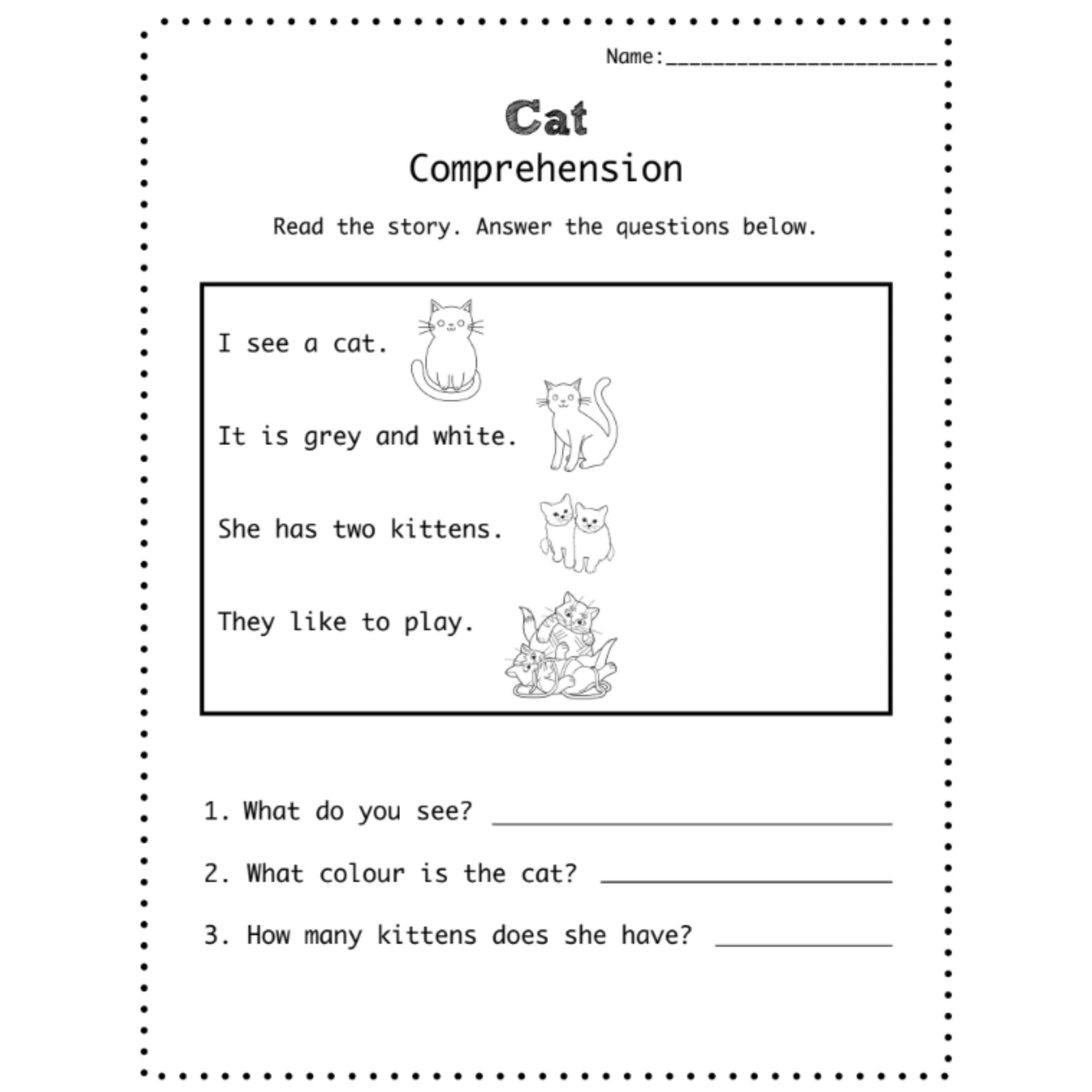 Short Animal Comprehension Stories - Image 5