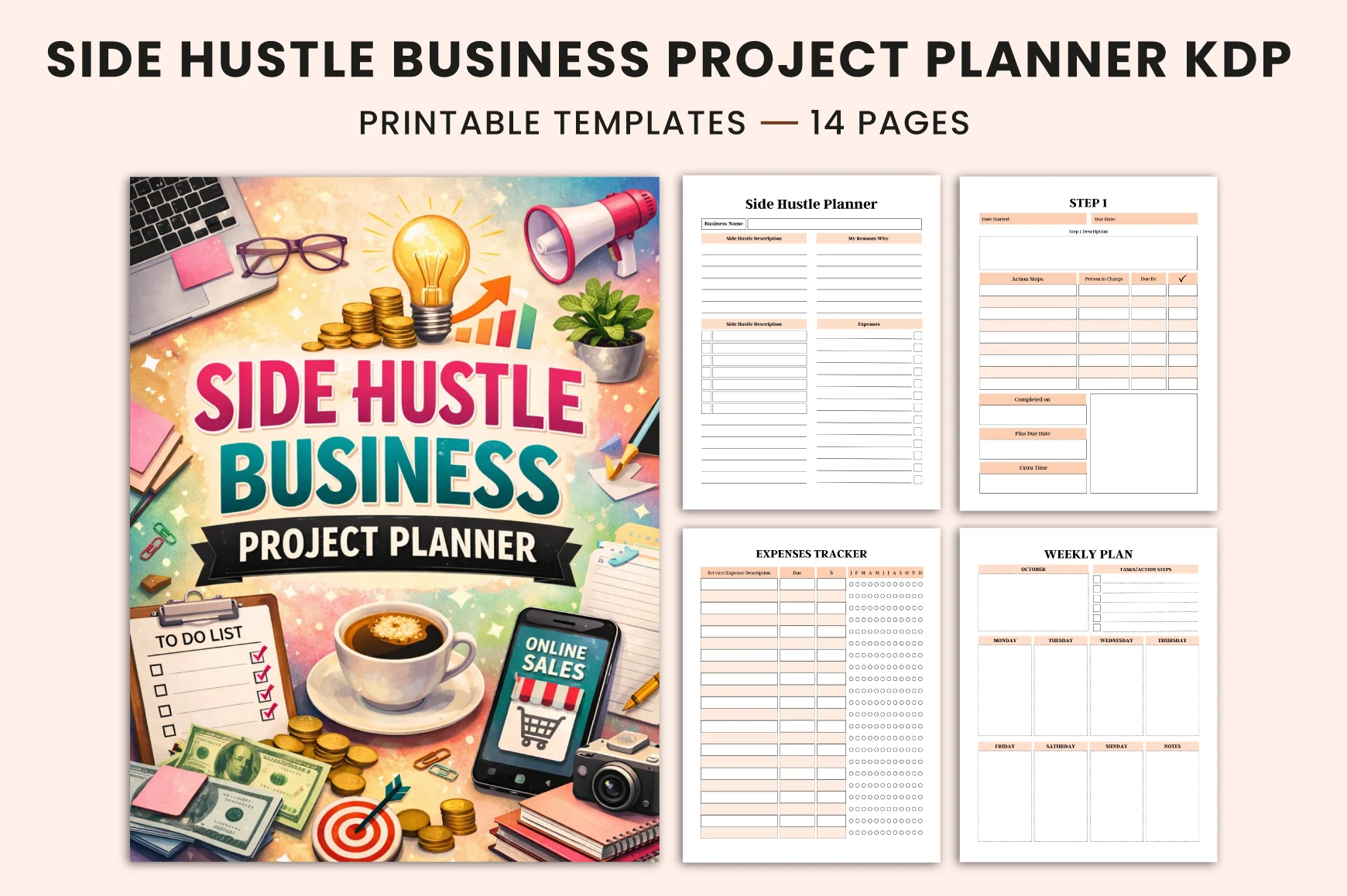 Side Hustle Business Project Planner
