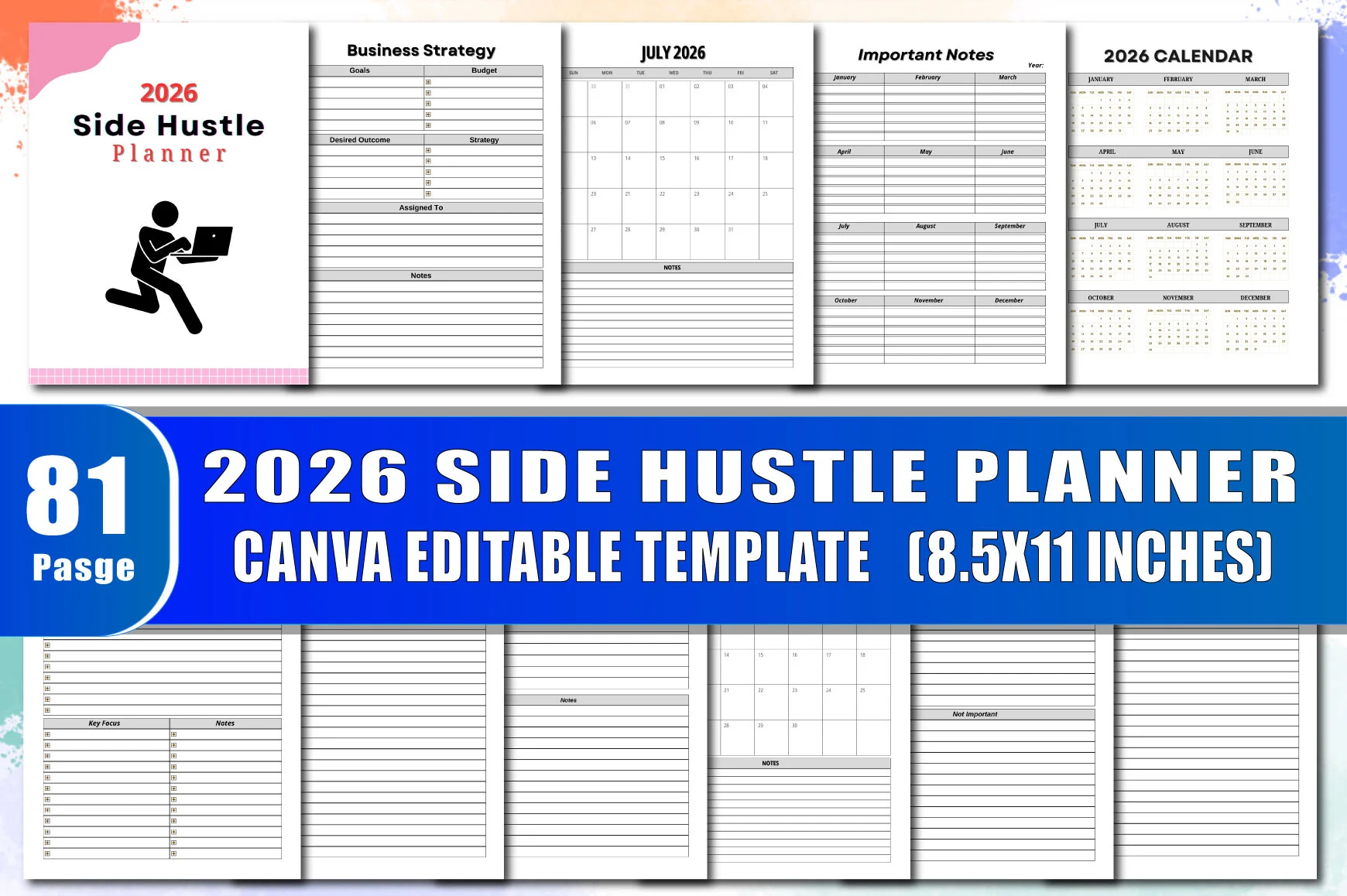 Side Hustle Planner
