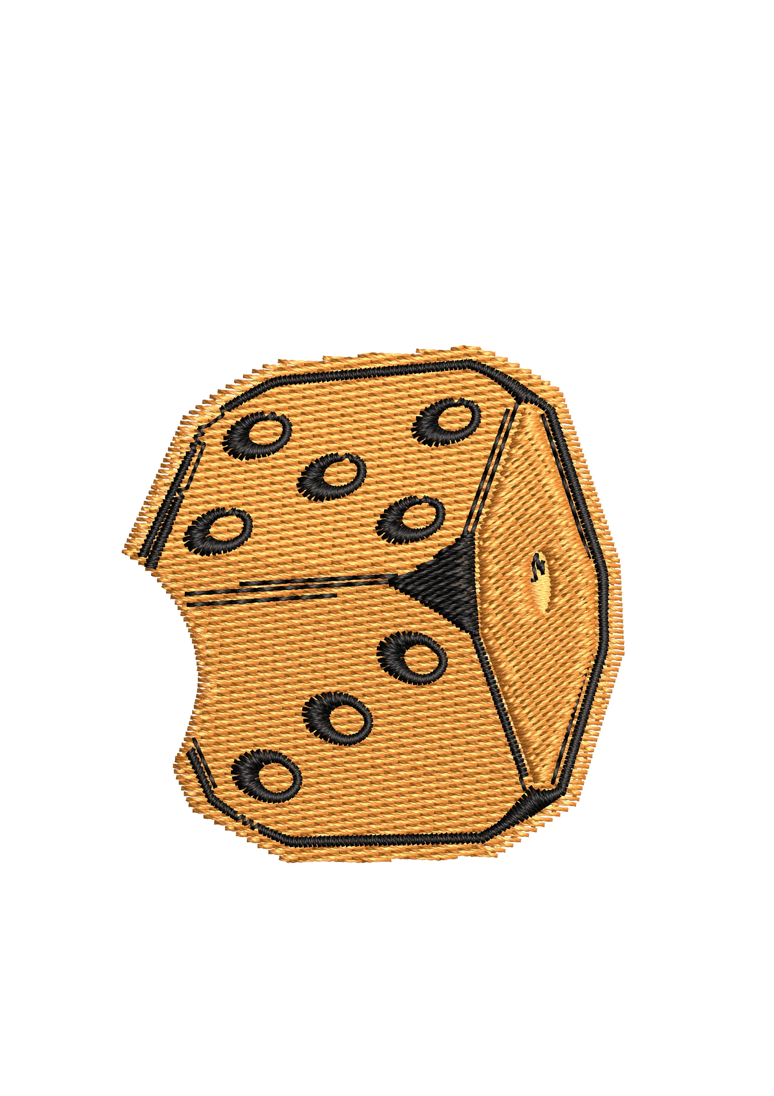 Singal Dice Embroidery Design