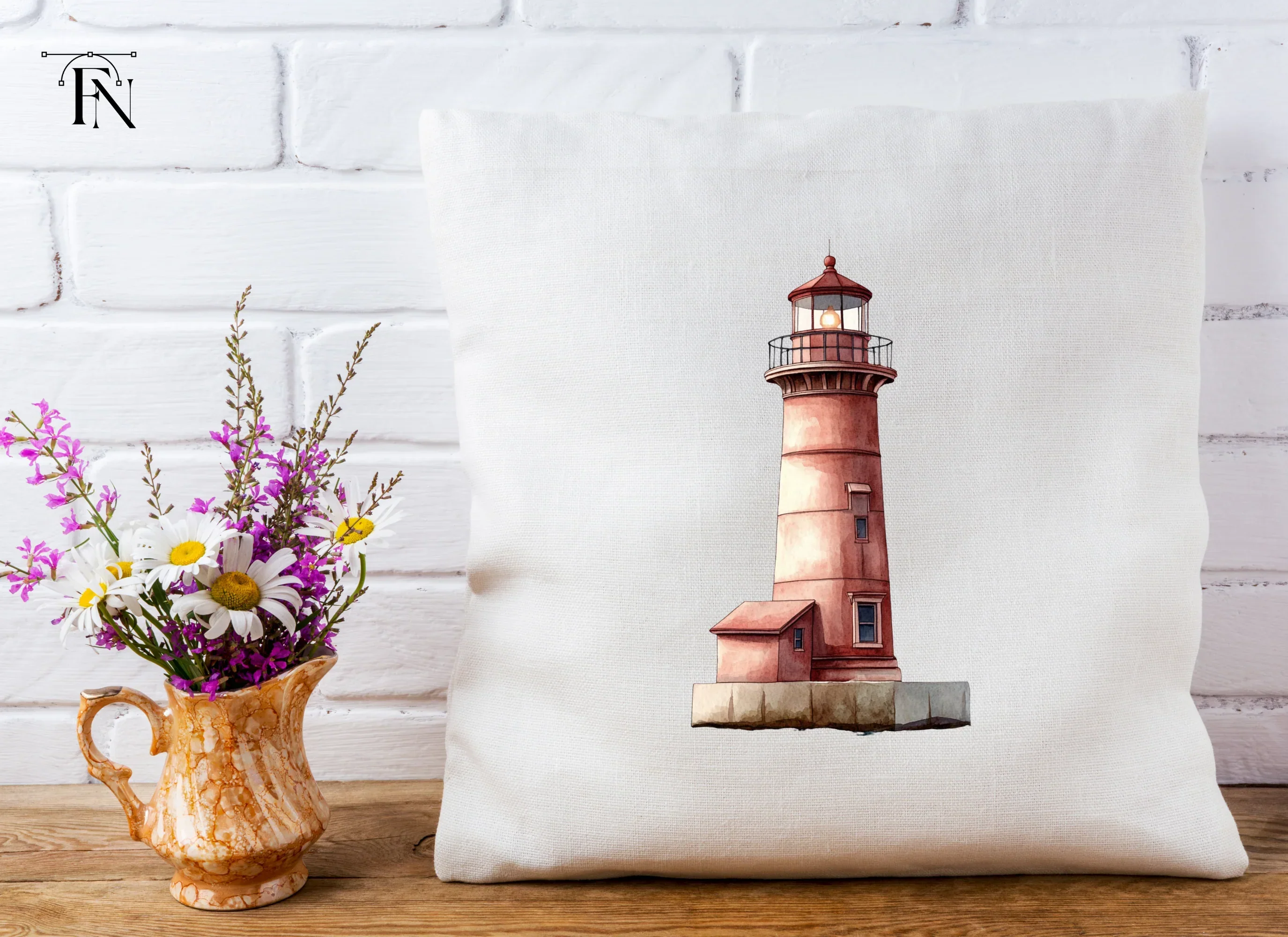 Single Red Lighthouse Clipart Bundle - Image 5