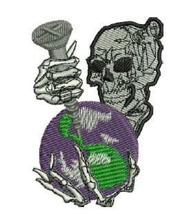 Skull Embroidery Design