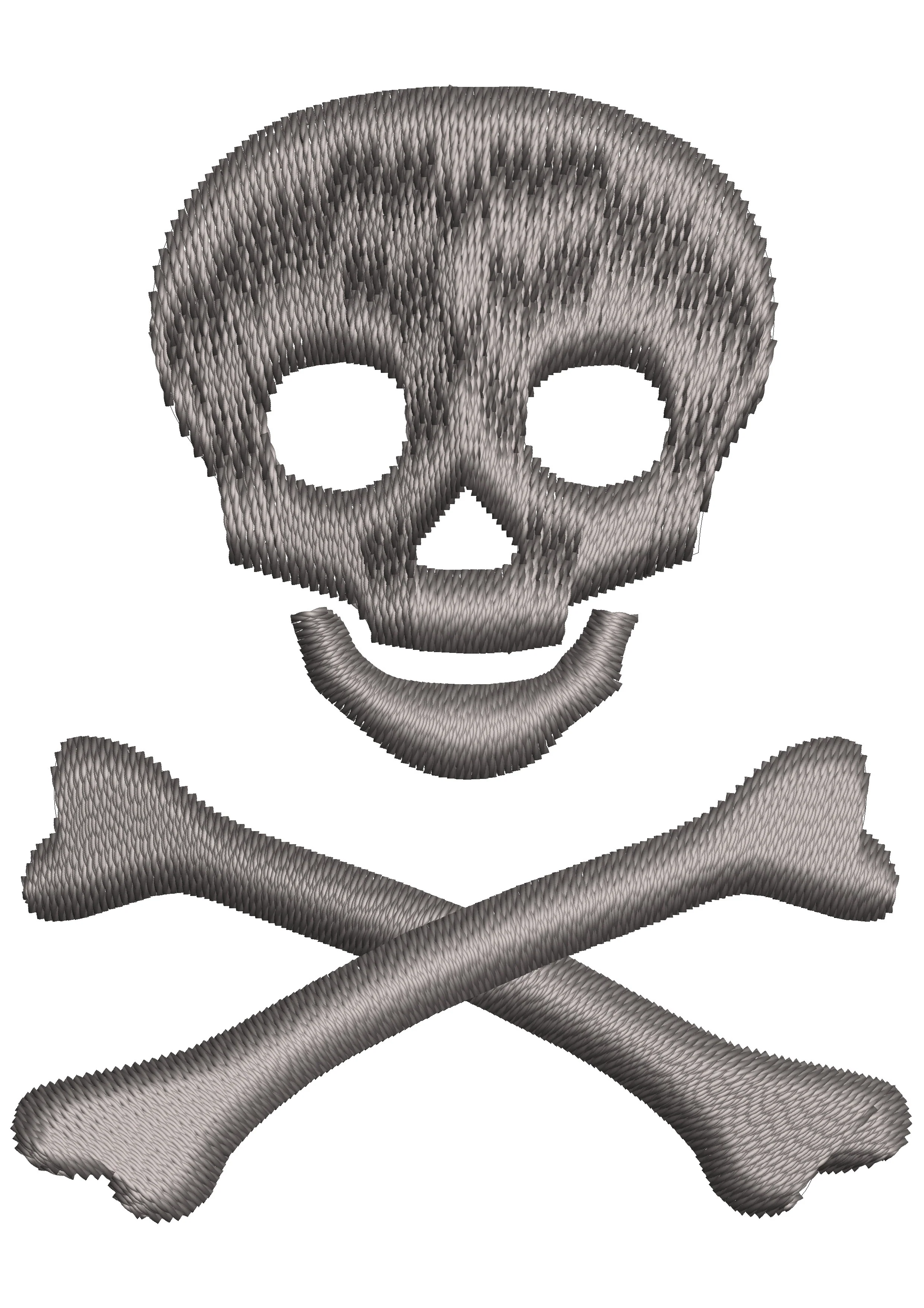 Skull Embroidery Design