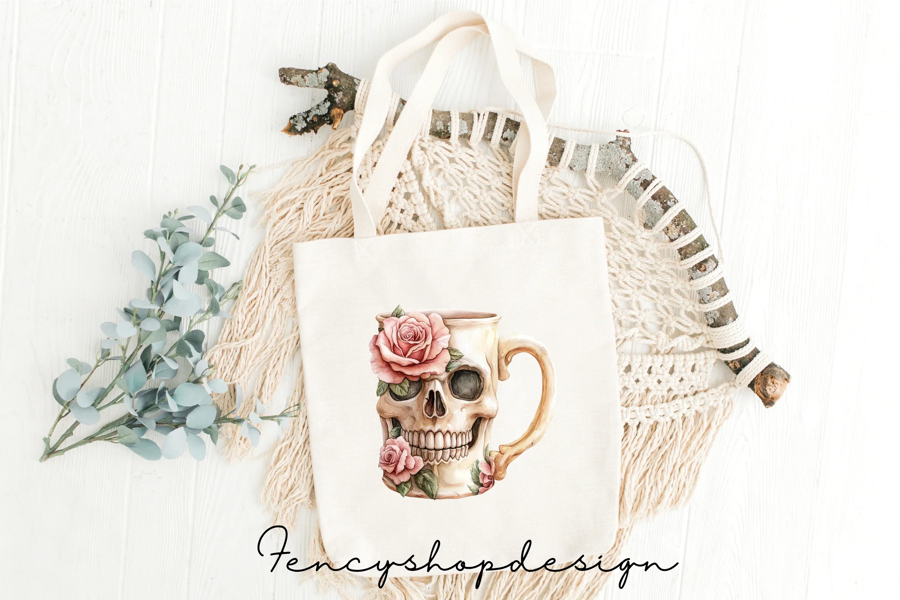 Skull Rose Clipart Bundle - Image 7