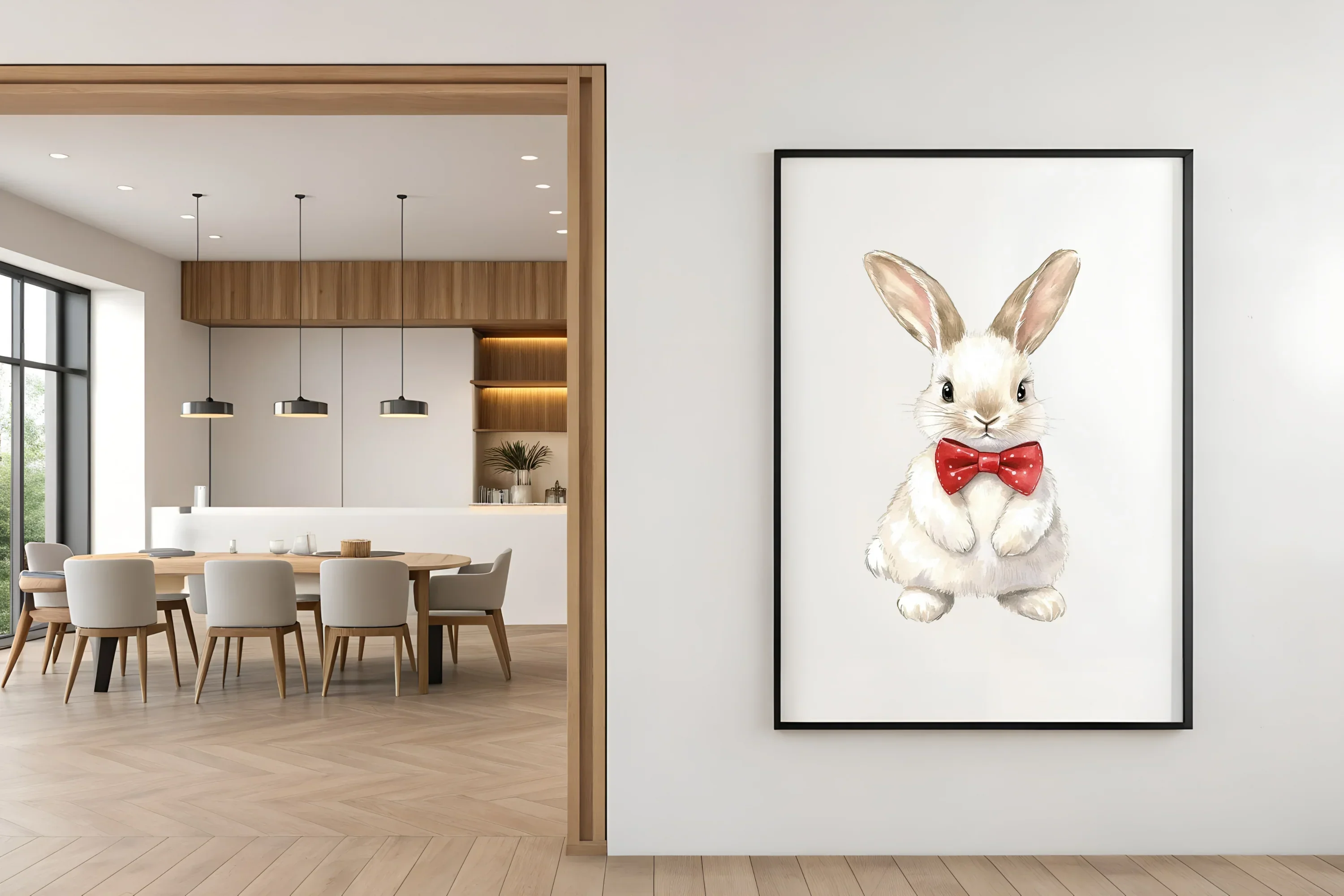 Sleeping Fox and Bunny Clipart Bundle - Image 2