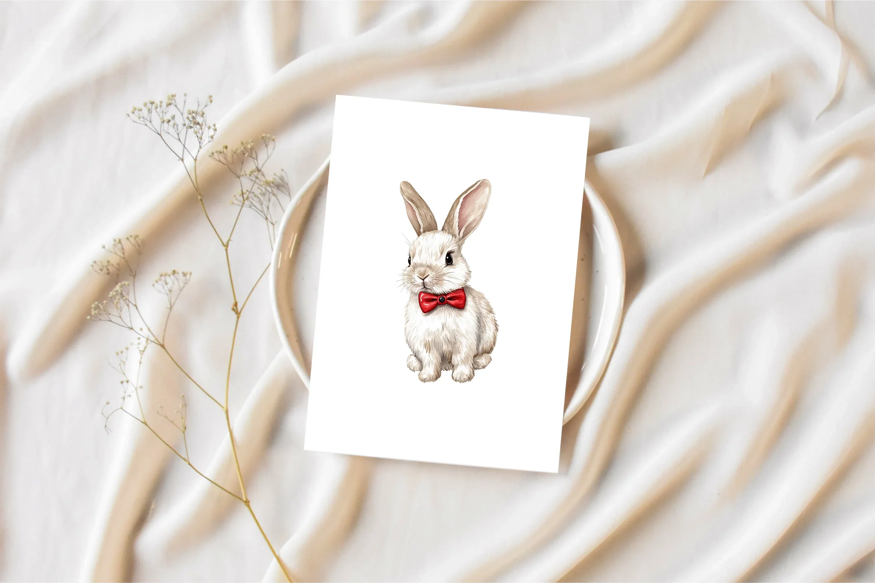 Sleeping Fox and Bunny Clipart Bundle - Image 6