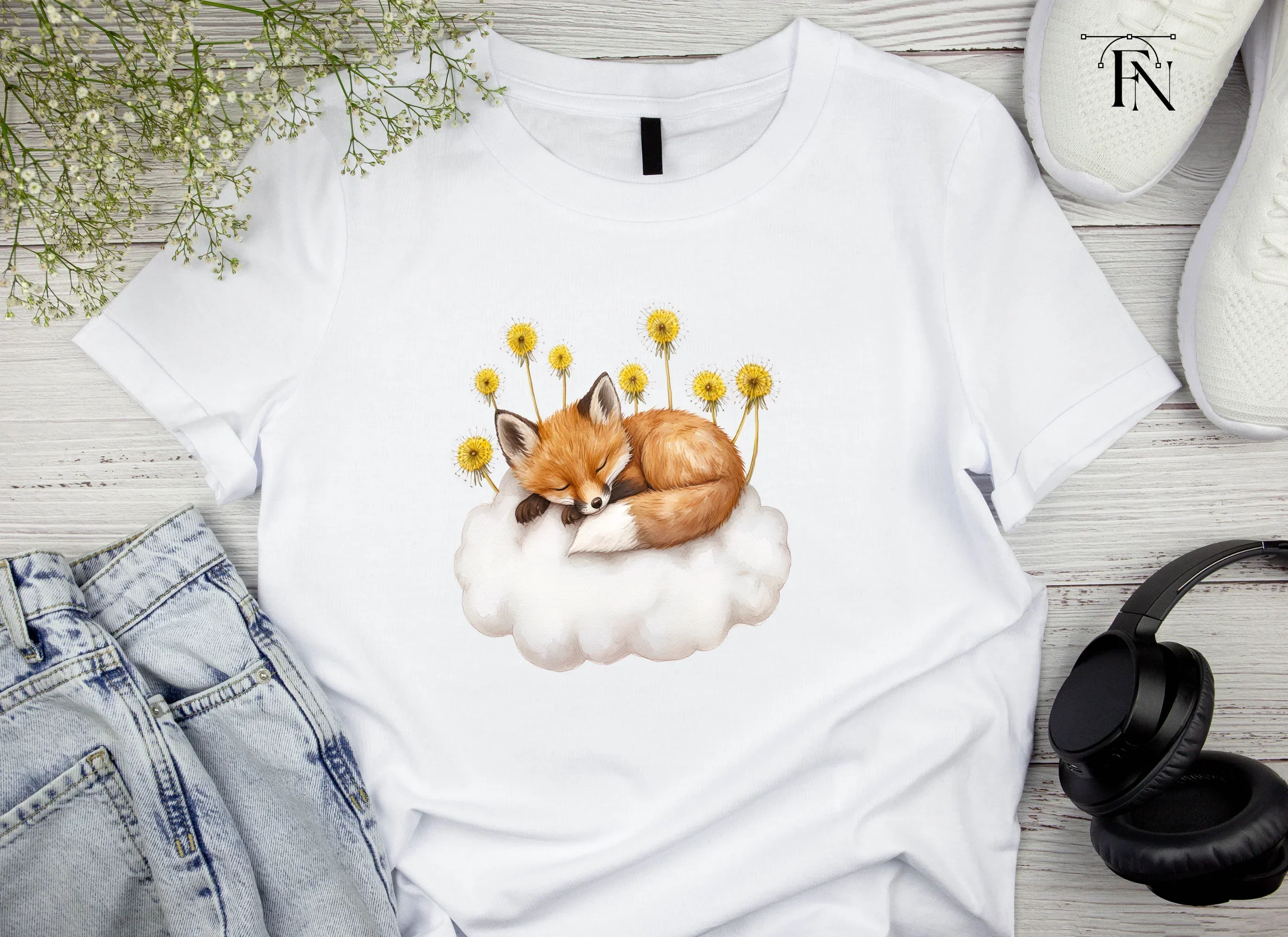 Sleeping Fox Clipart Bundle - Image 4