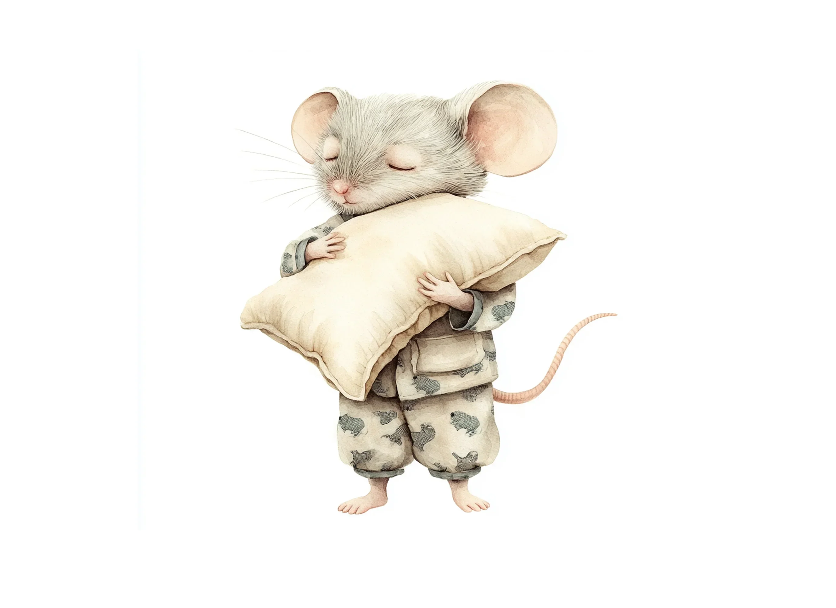 Sleeping Mice Clipart Bundle - Image 3