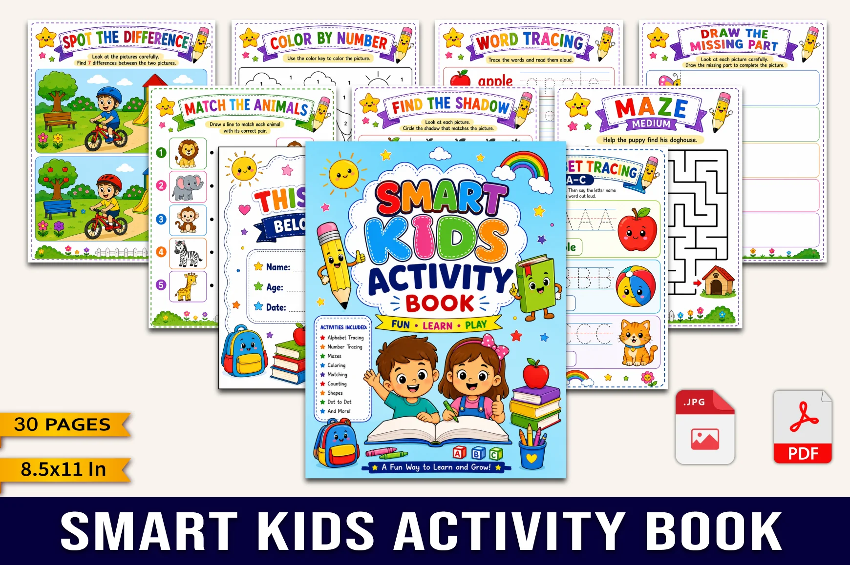 Smart Kids Activity Book