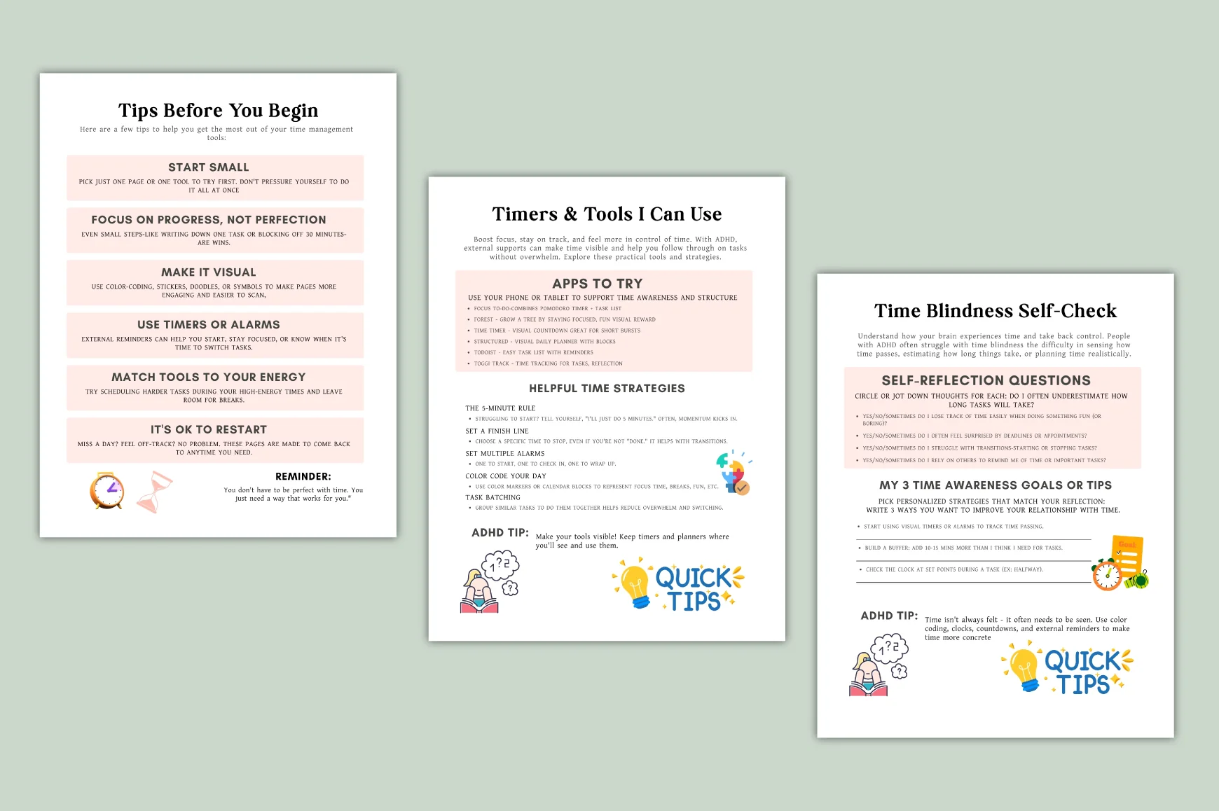 Smart Time ADHD Worksheets Book - Image 2