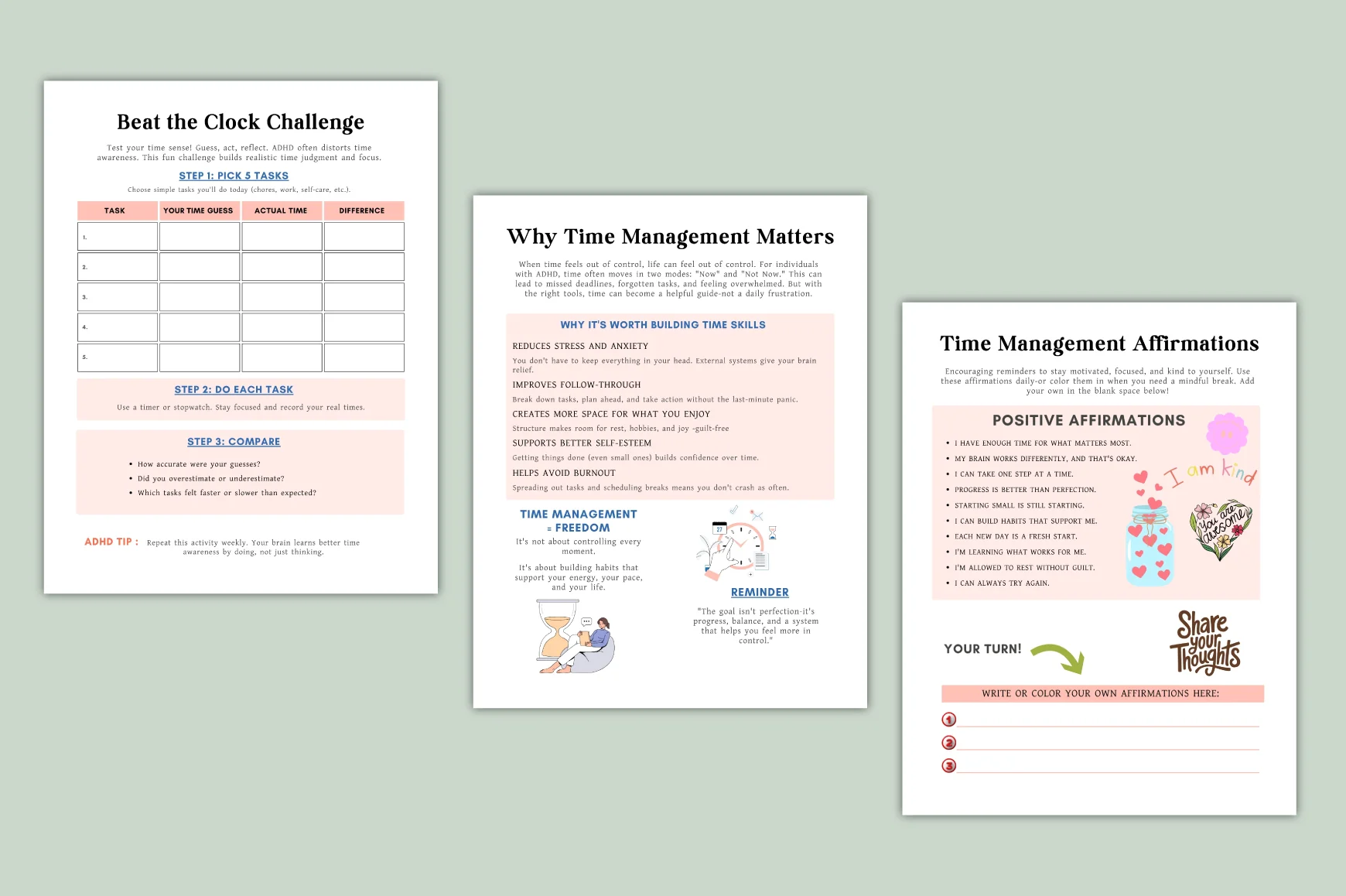 Smart Time ADHD Worksheets Book - Image 3