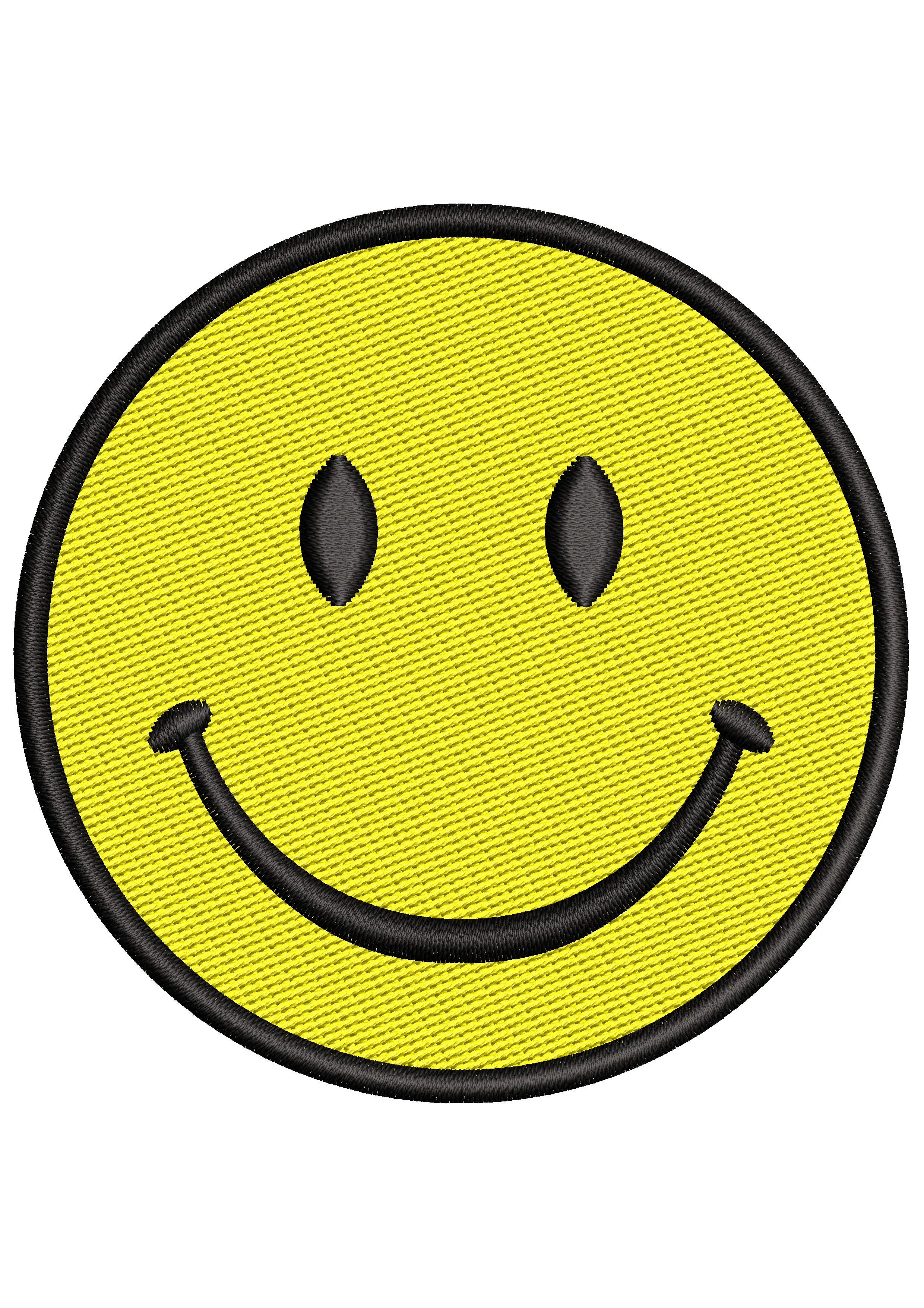 Smiley Embroidery Design