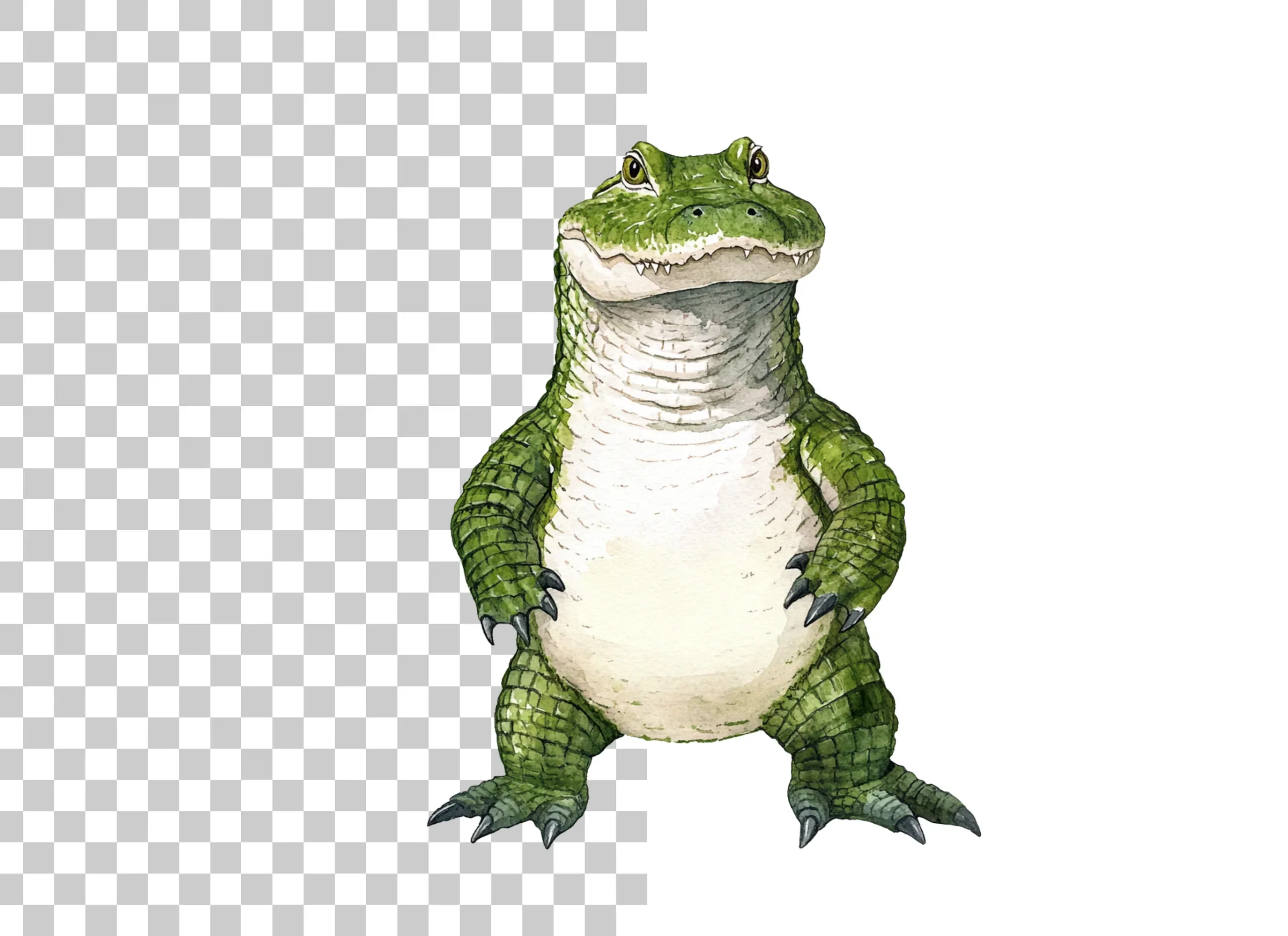 Smiling Alligator Character Clipart Bundle - Image 2