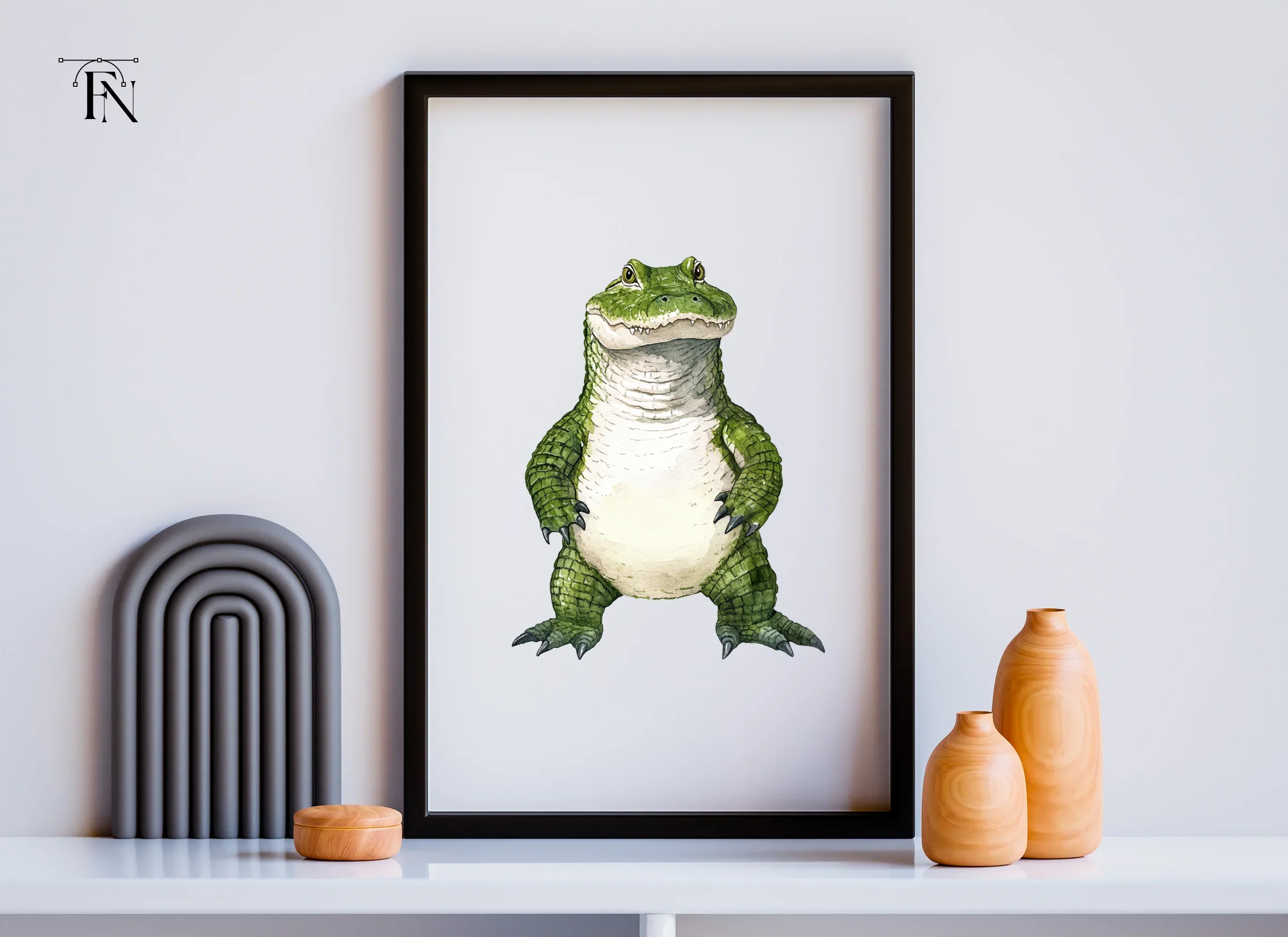 Smiling Alligator Character Clipart Bundle - Image 6