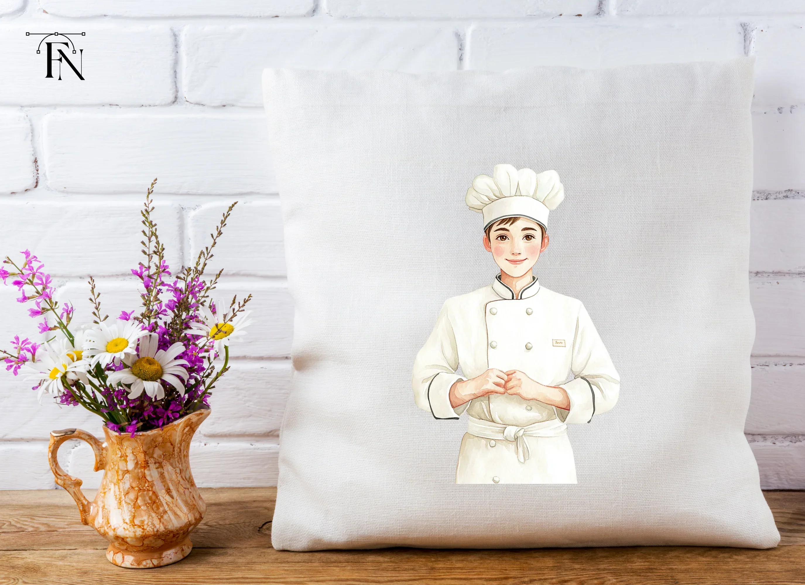 Smiling Male Chef Illustration Clipart Bundle - Image 5