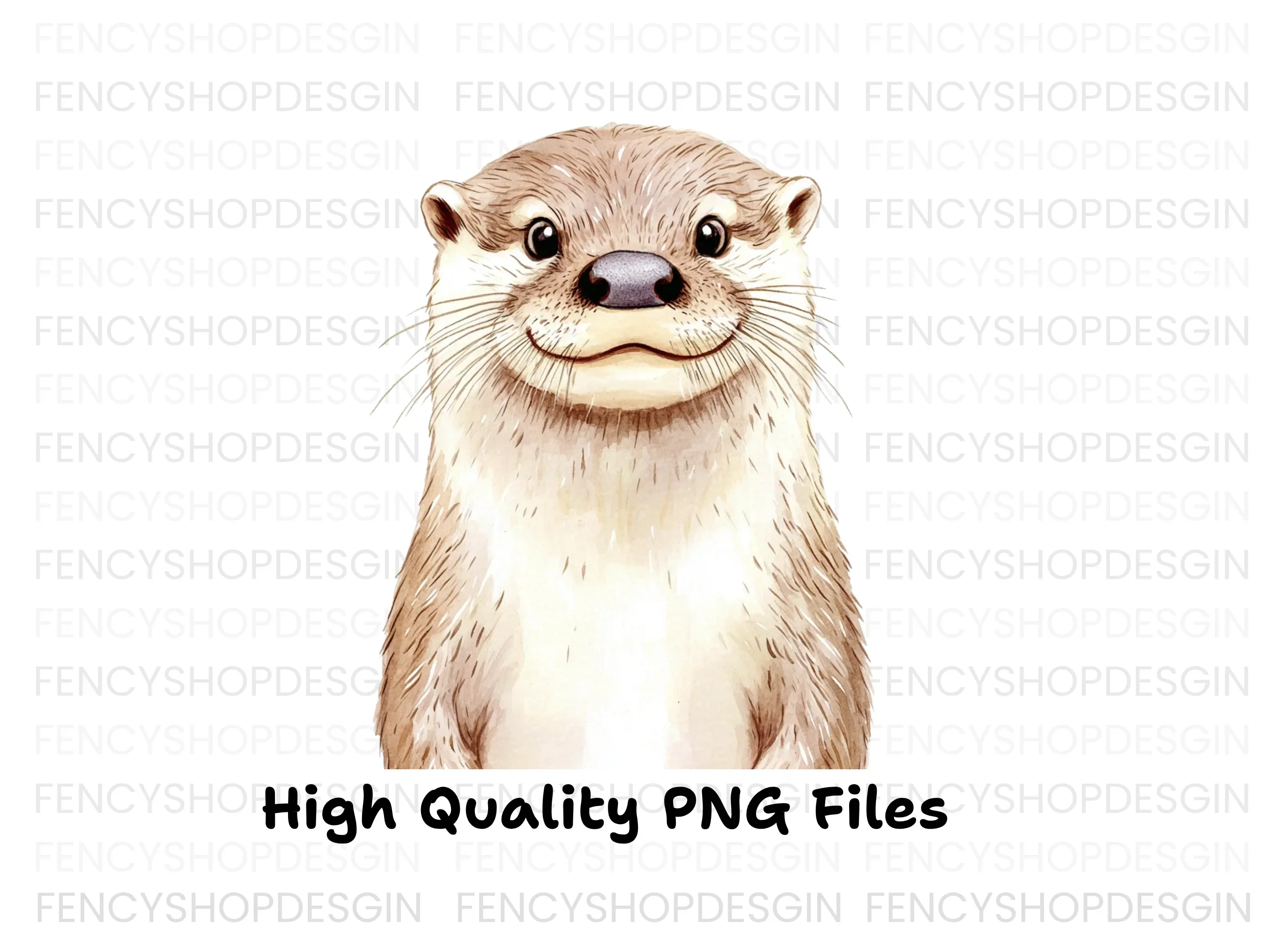 Smiling Otter Faces Clipart Bundle - Image 3