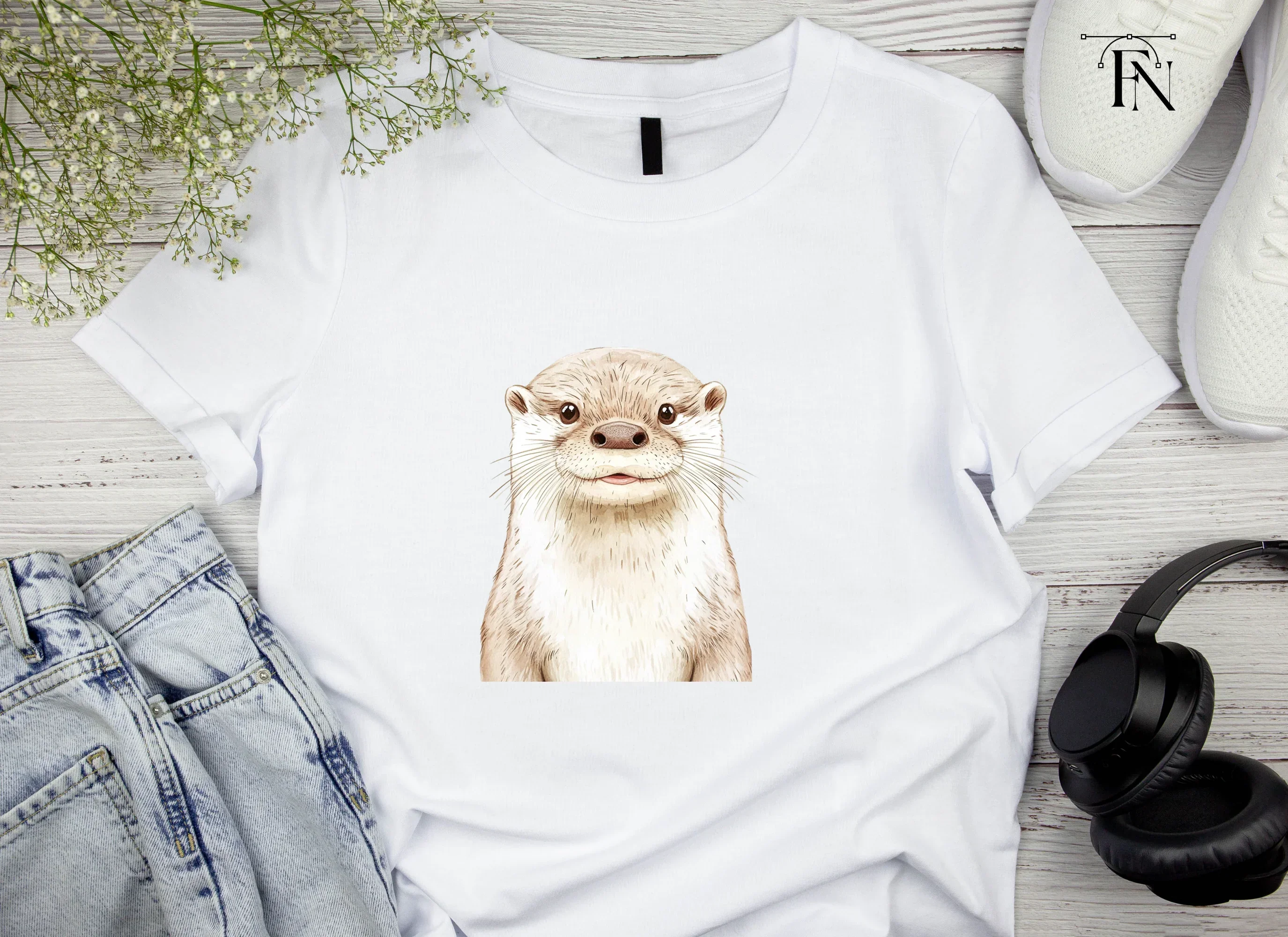 Smiling Otter Faces Clipart Bundle - Image 4
