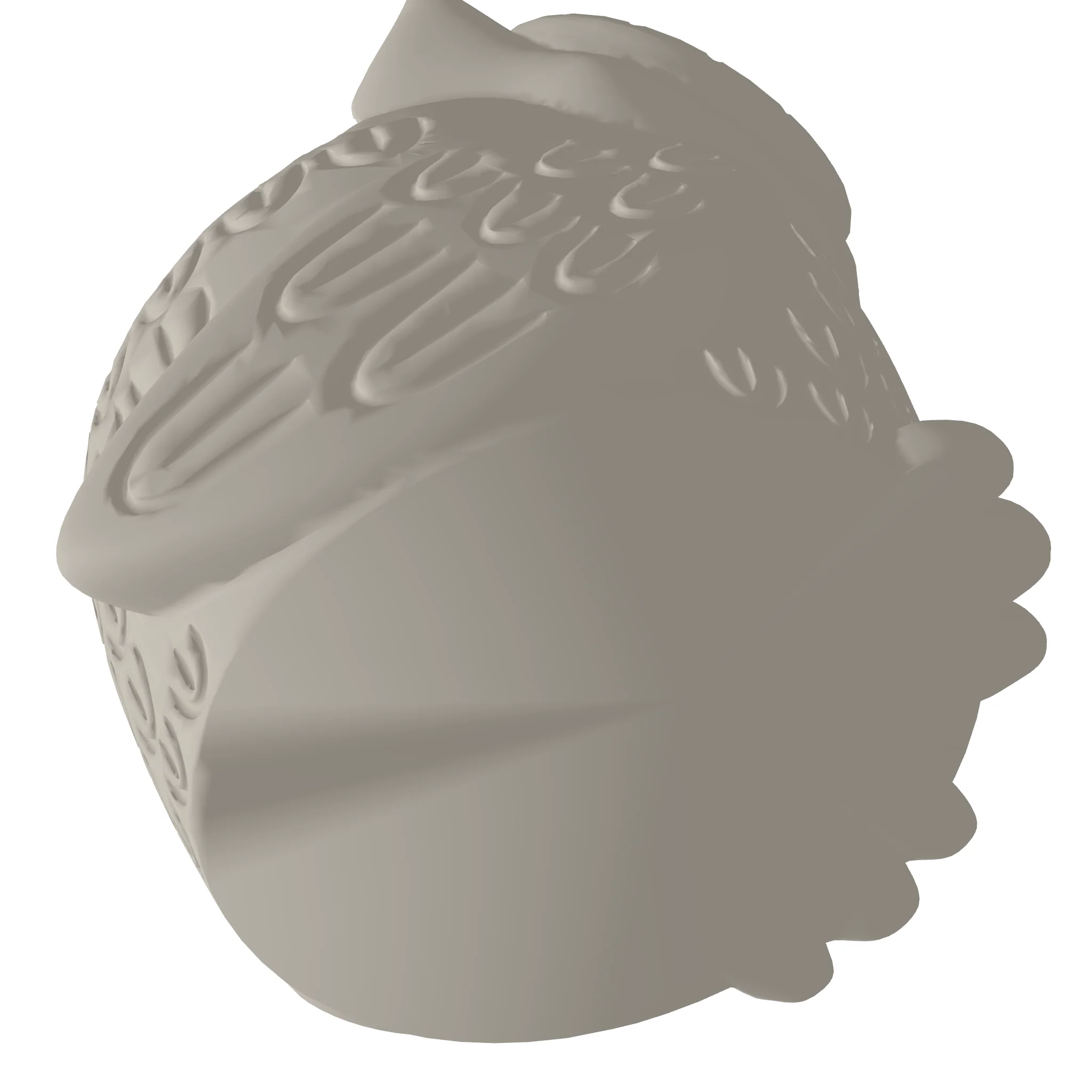 Smiling Owl Planter 3D Print STL File - Image 2