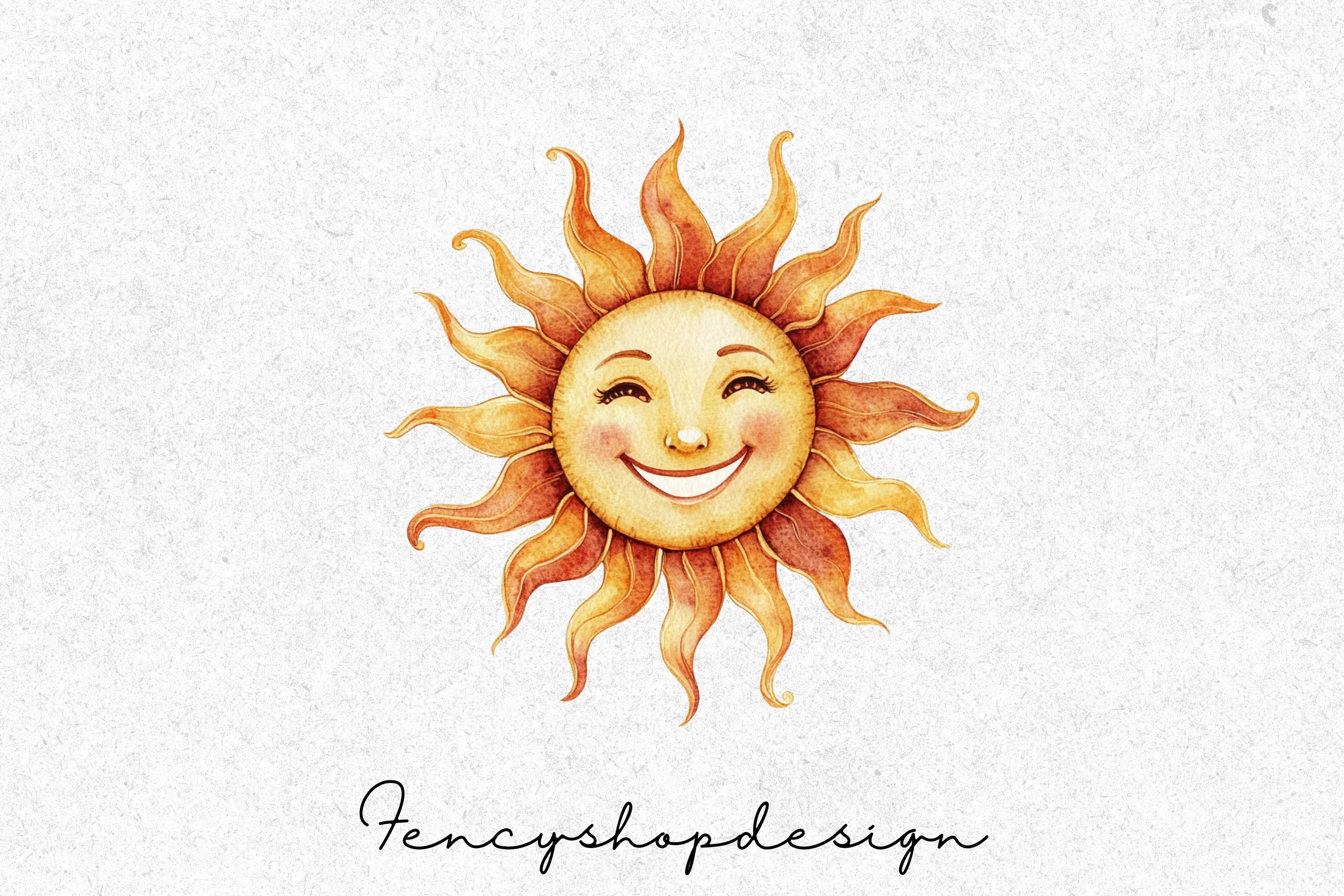Smiling Sun Clipart Bundle - Image 3